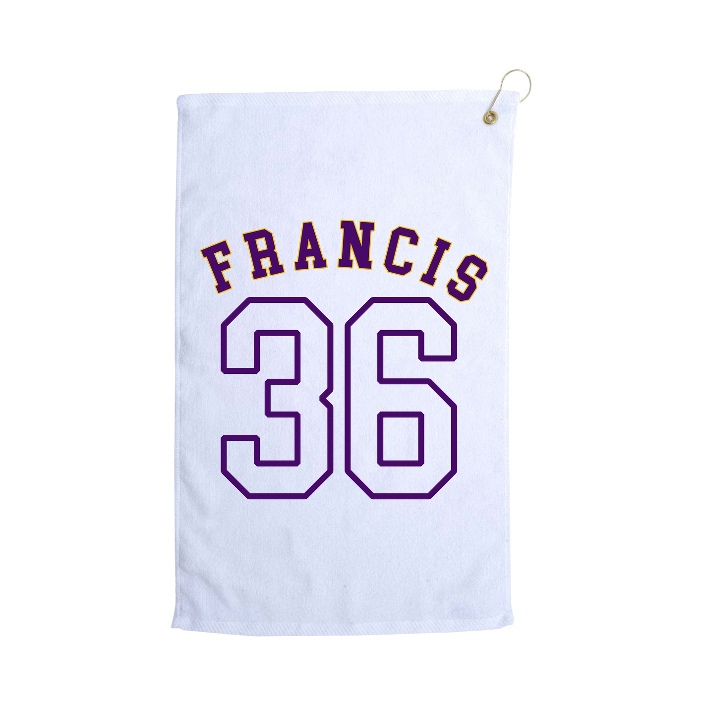 Golf Towel — Shirsey Arch in White