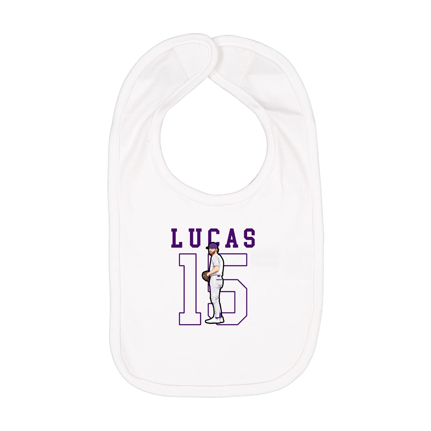 Infant Bib — Shirsey in White