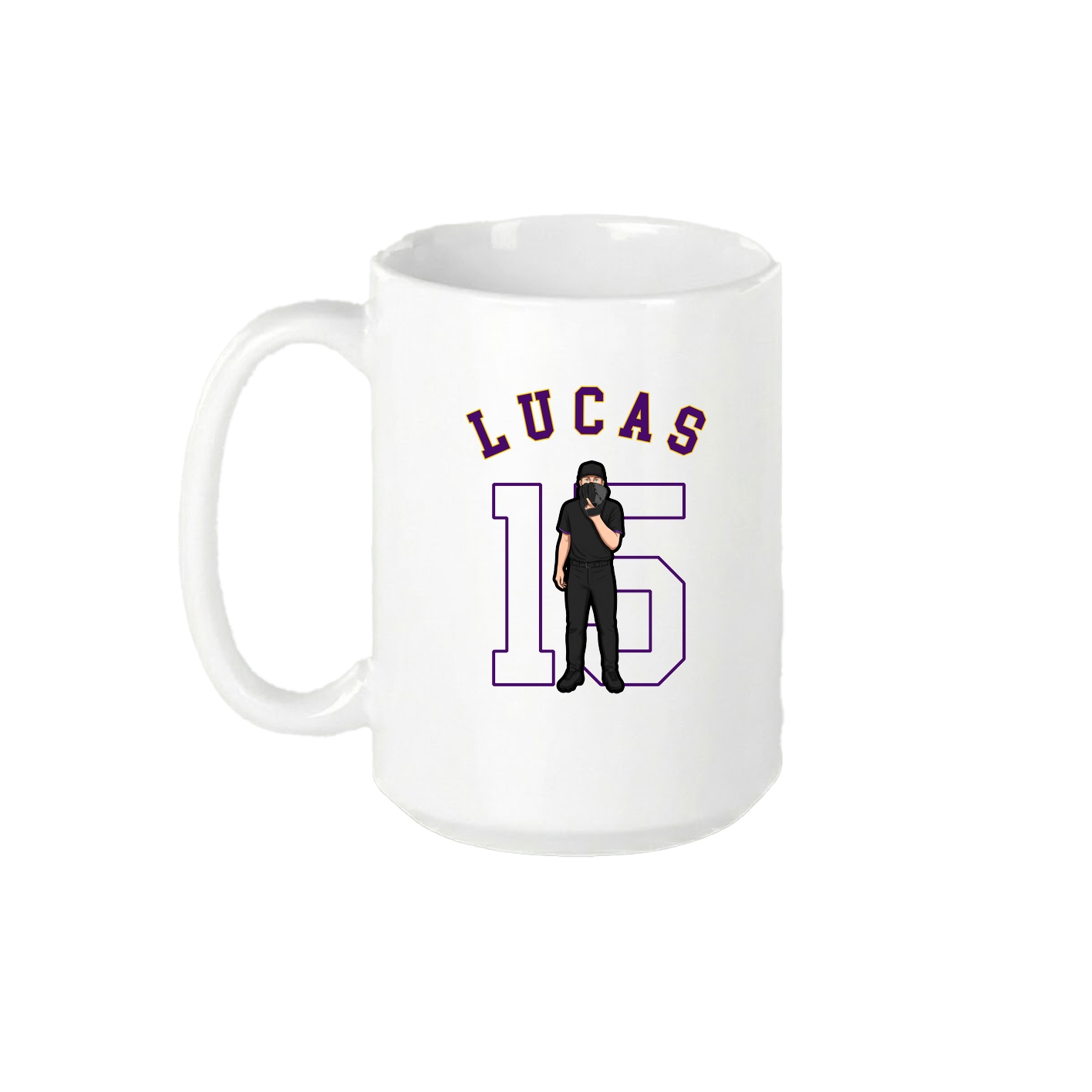15oz Coffee Mug — Shirsey Arch in White