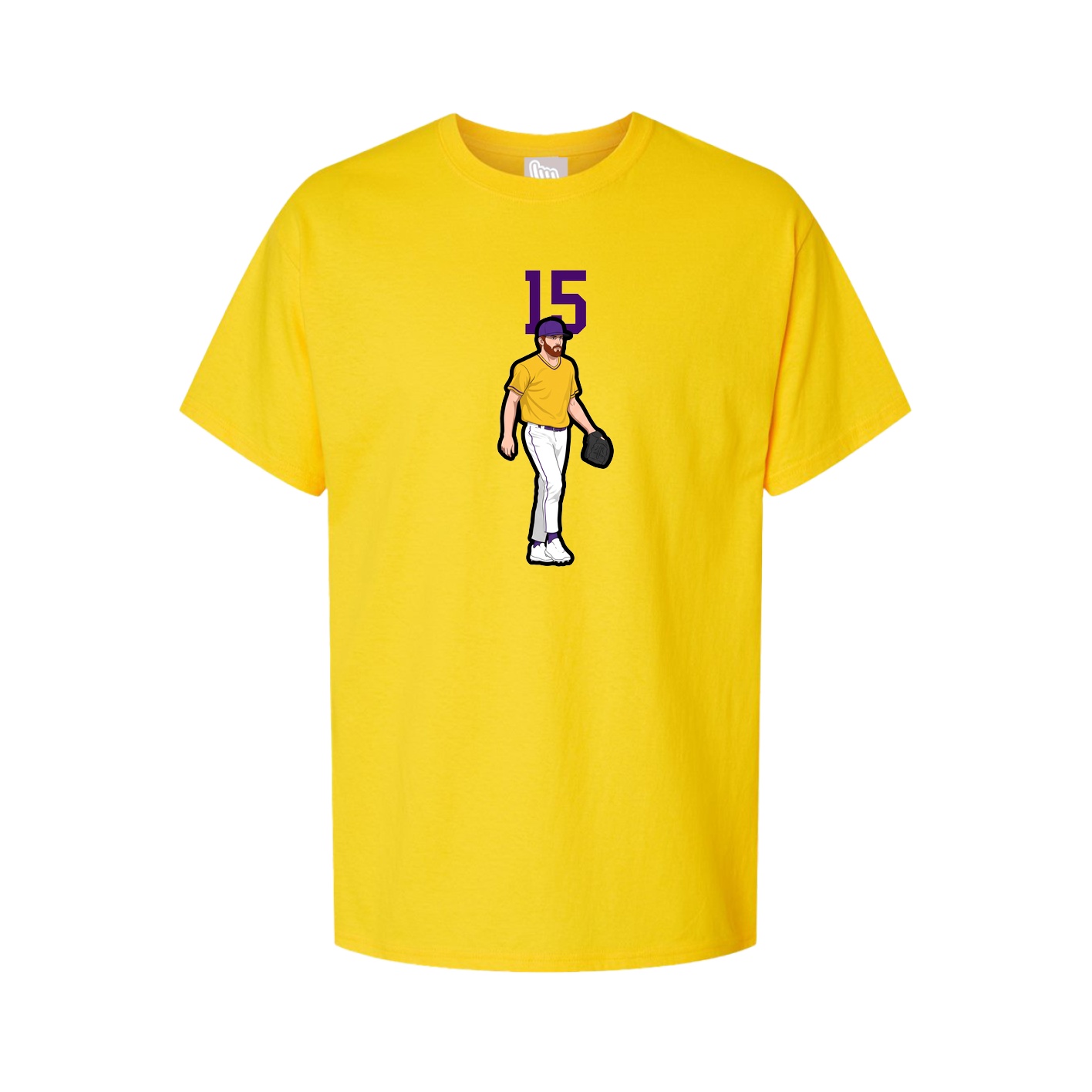 Youth Tee — Number Top in Gold