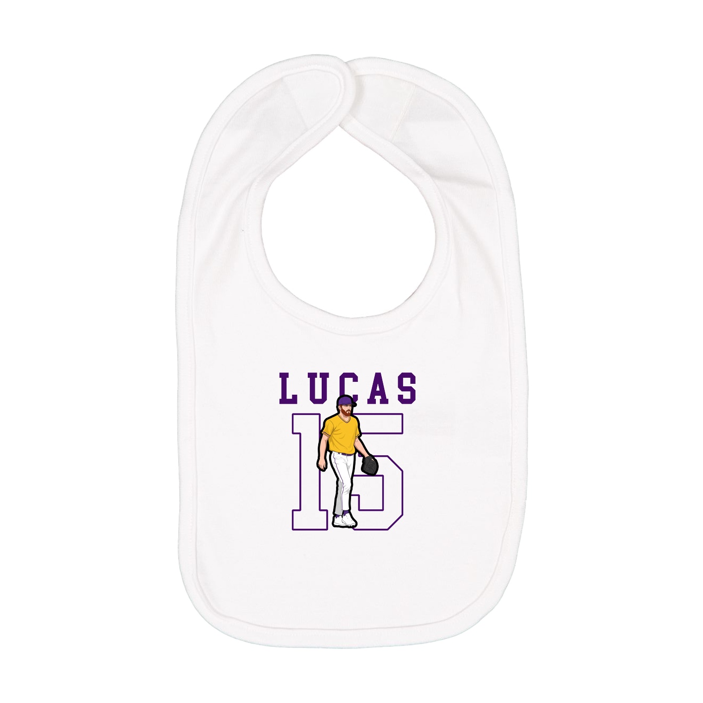 Infant Bib — Shirsey in White