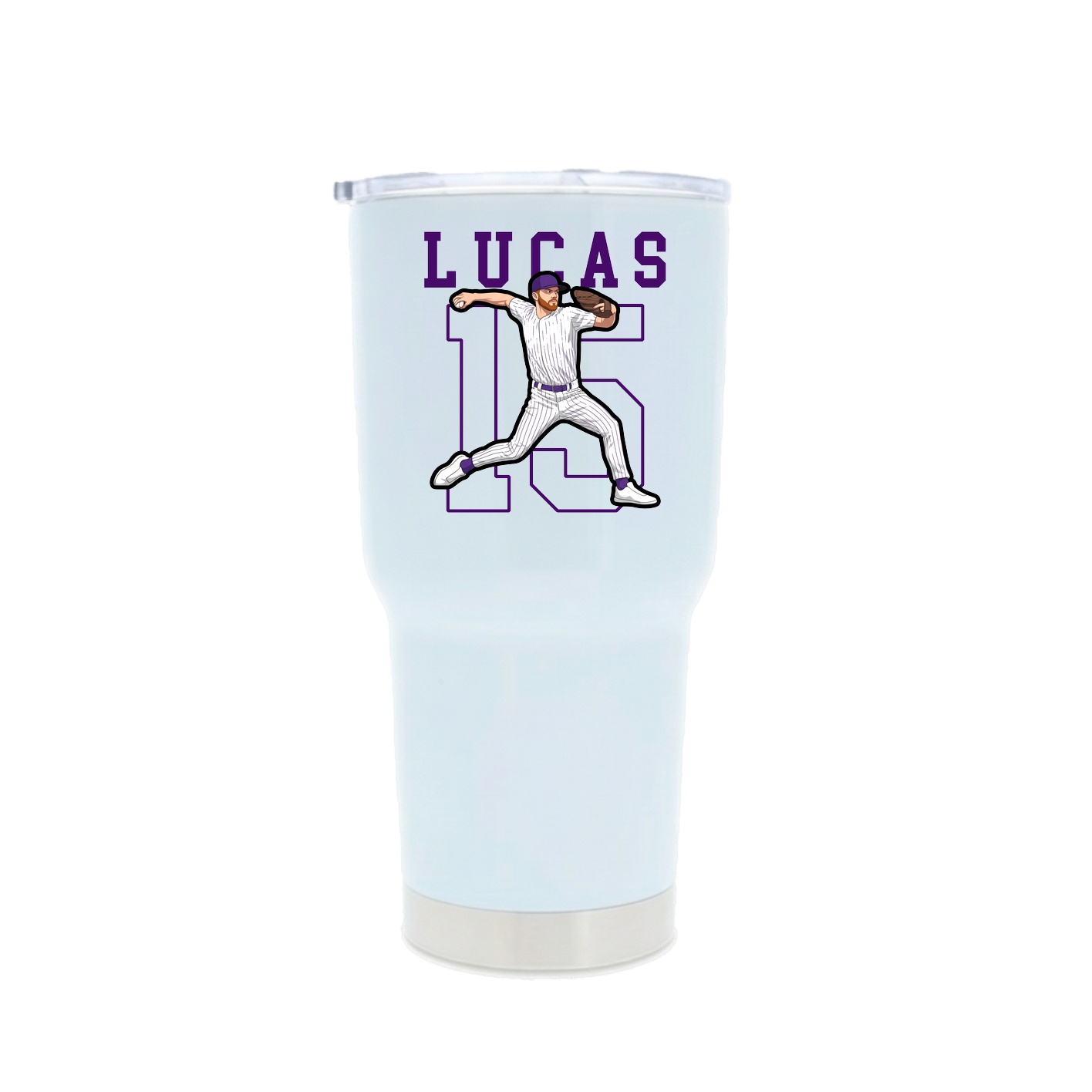 30oz Stainless Steel Tumbler — Shirsey in White