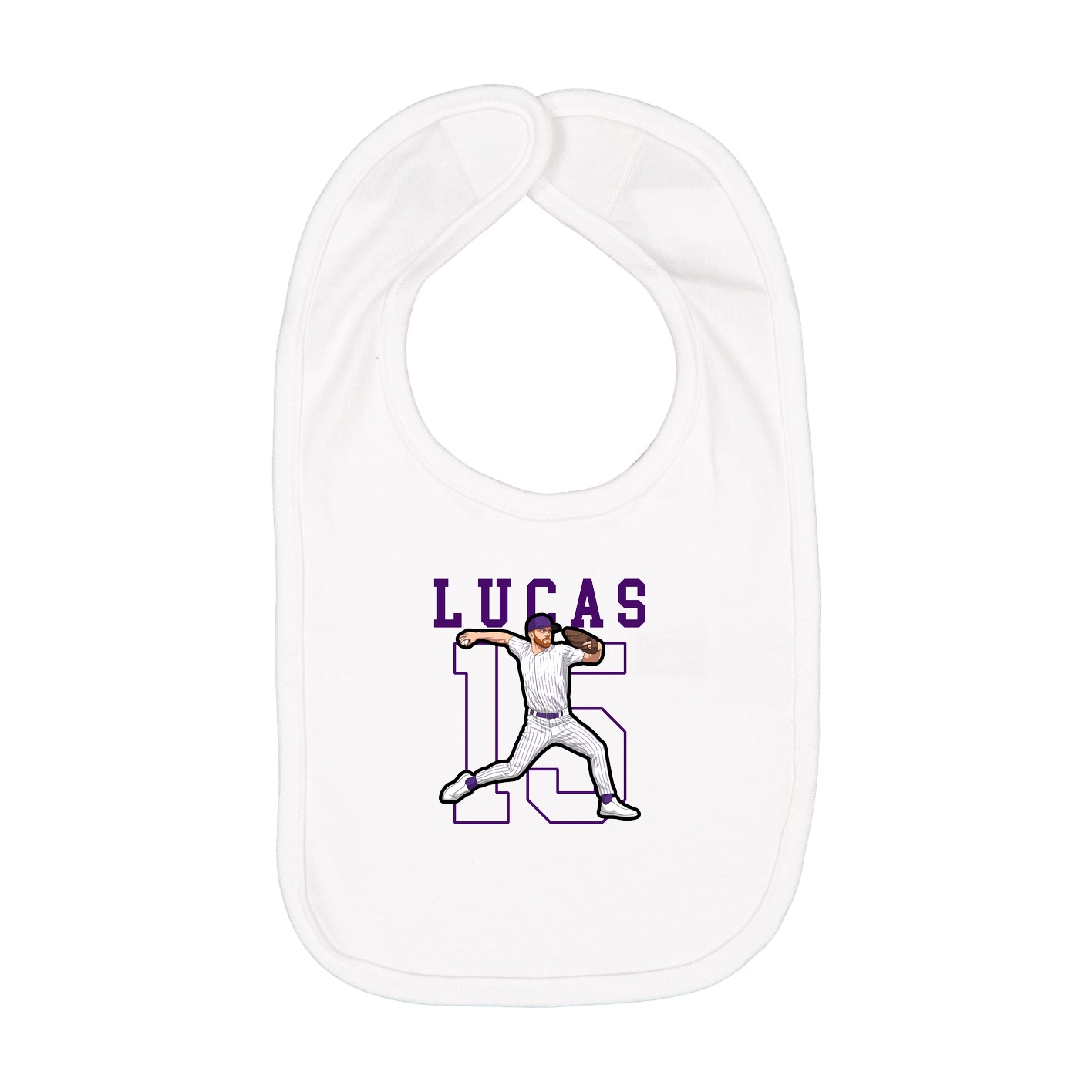Infant Bib — Shirsey in White