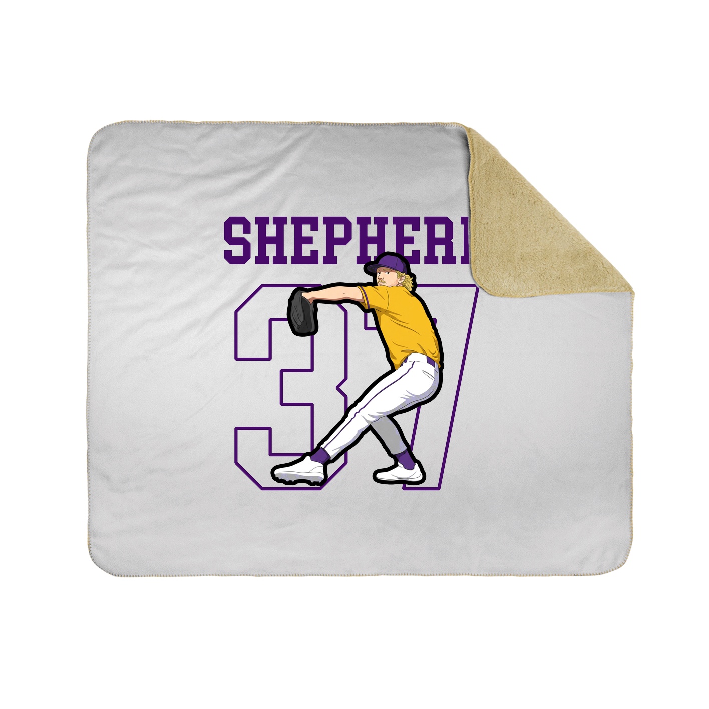 50x60 Sherpa Lined Throw Blanket