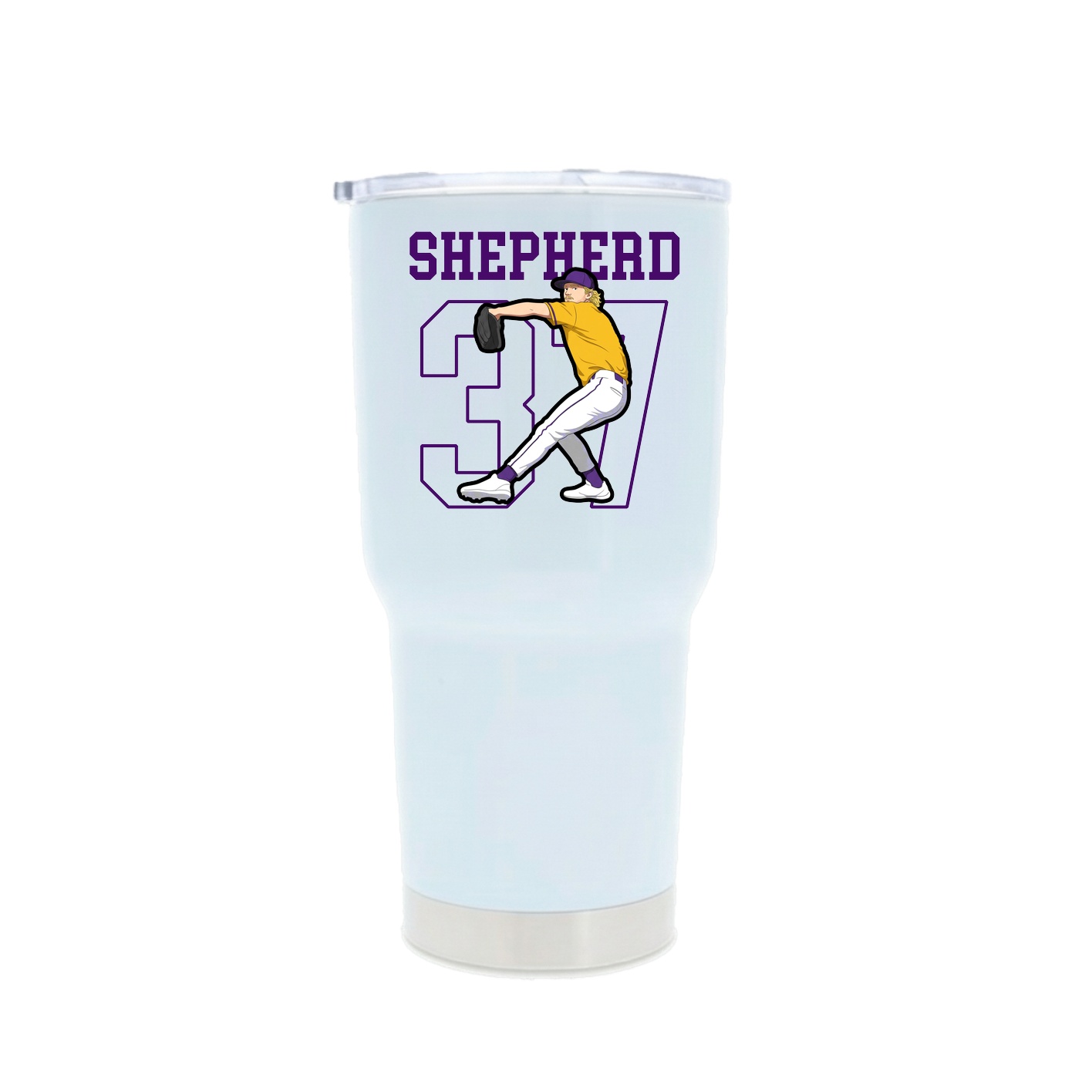 30oz Stainless Steel Tumbler — Shirsey in White
