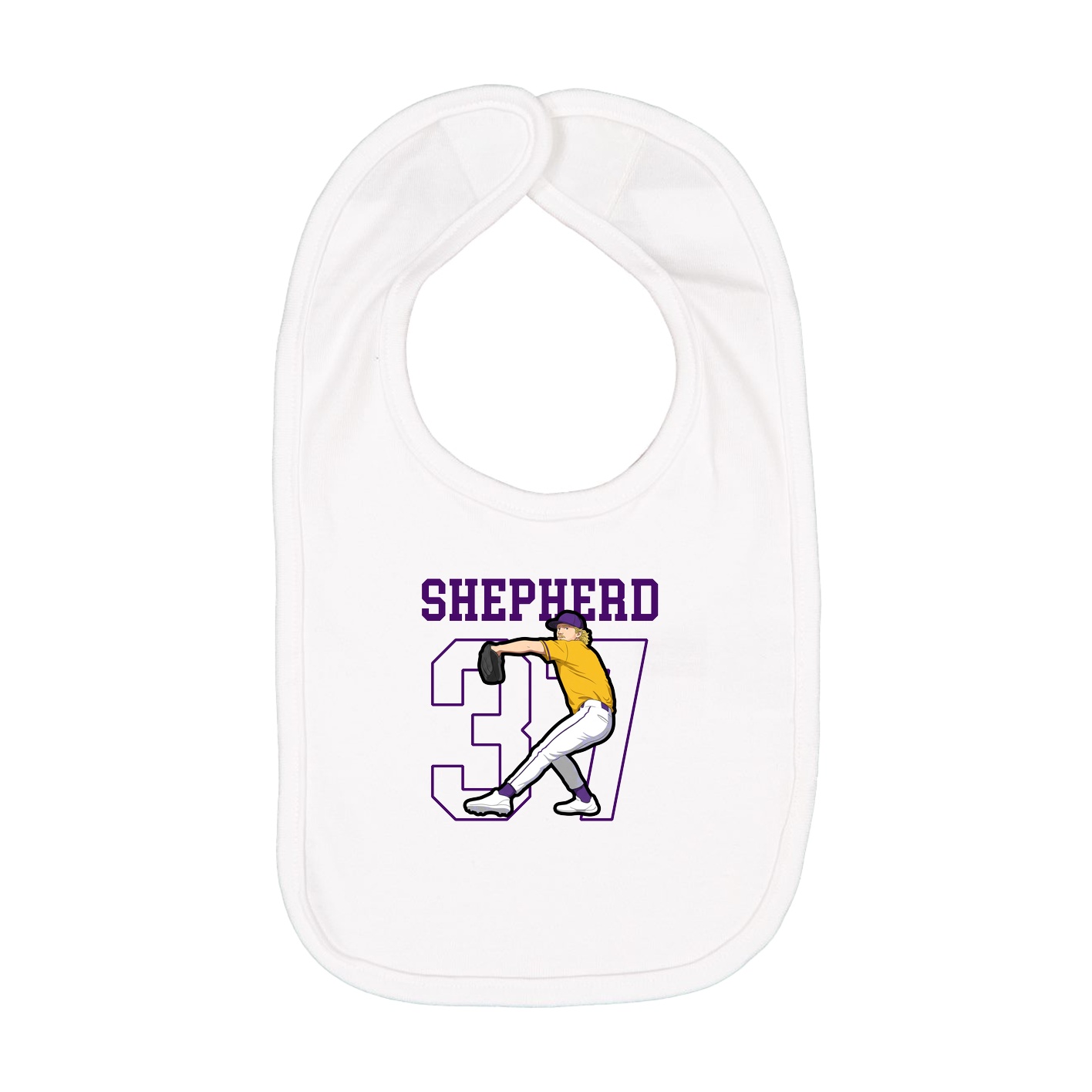 Infant Bib — Shirsey in White