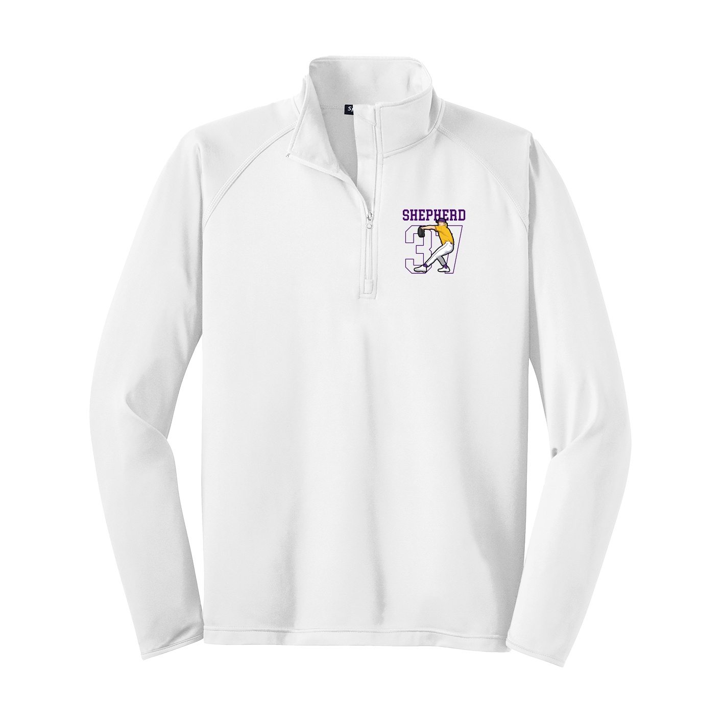 Q-Zip Pullover — Shirsey in White