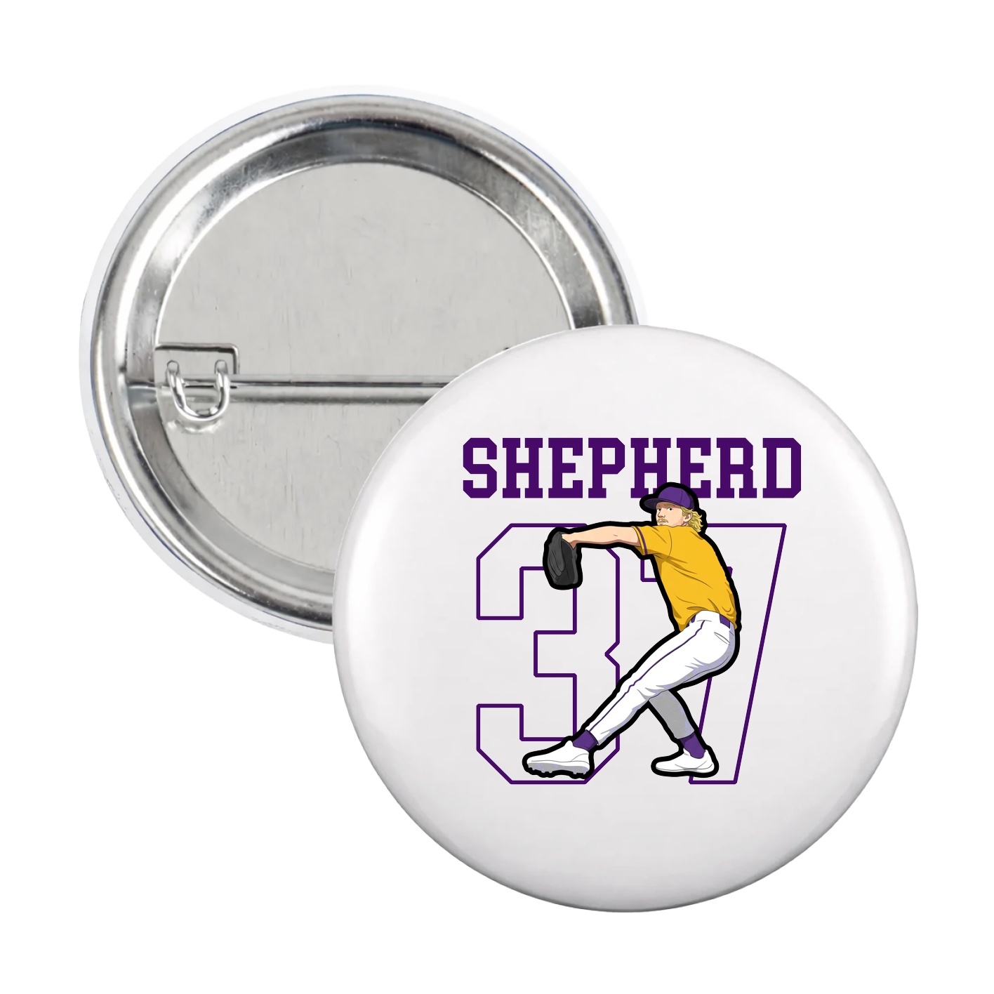 Game Day Button — Shirsey in White