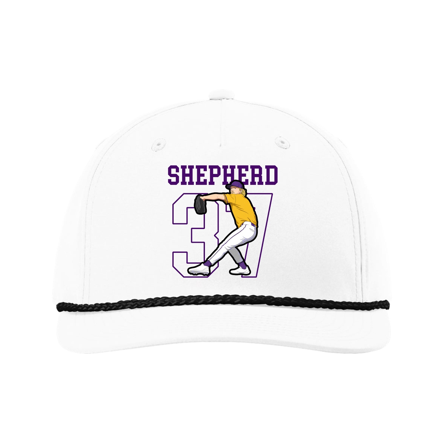 Five-Panel Classic Rope Cap — Shirsey in White