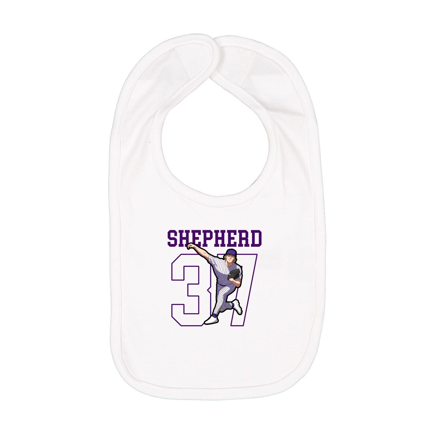 Infant Bib — Shirsey in White