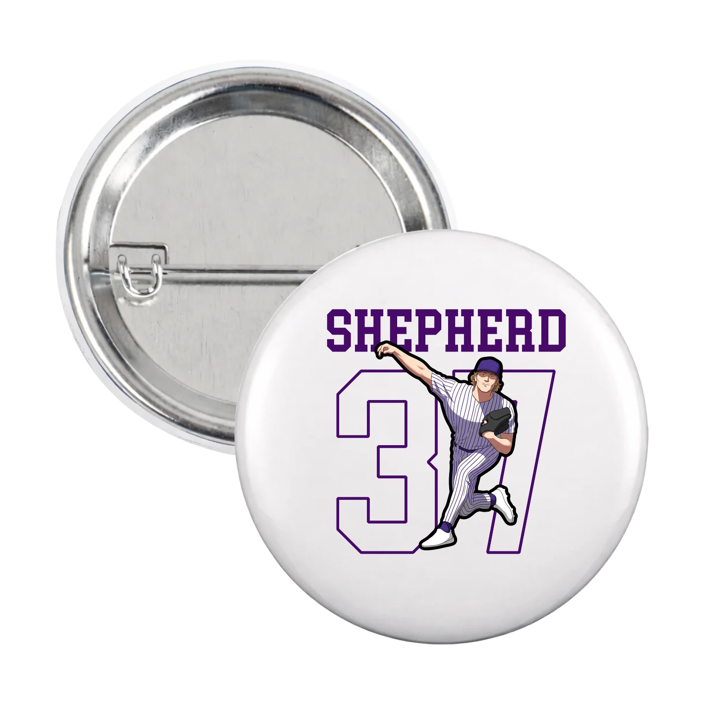 Game Day Button — Shirsey in White