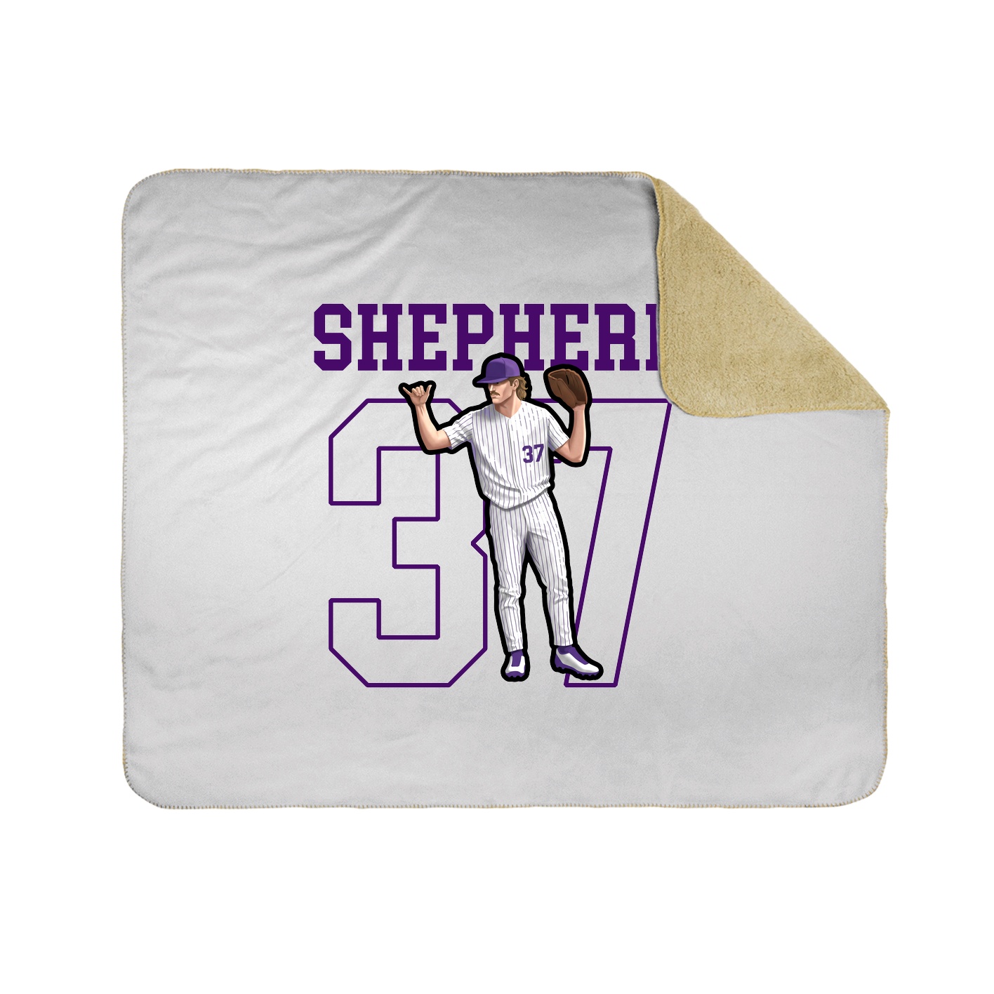 Throw Blanket — Shirsey in White