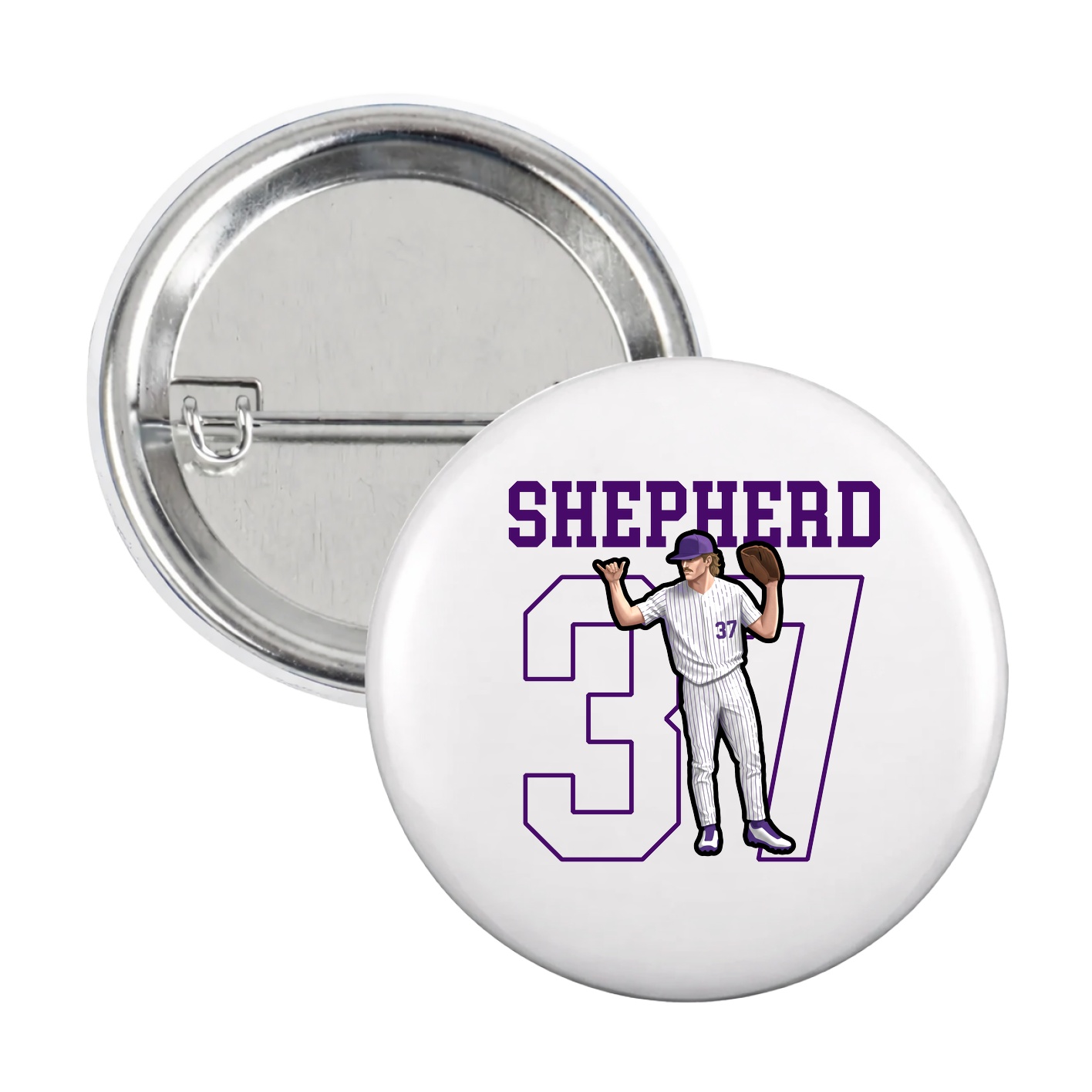 Game Day Button — Shirsey in White