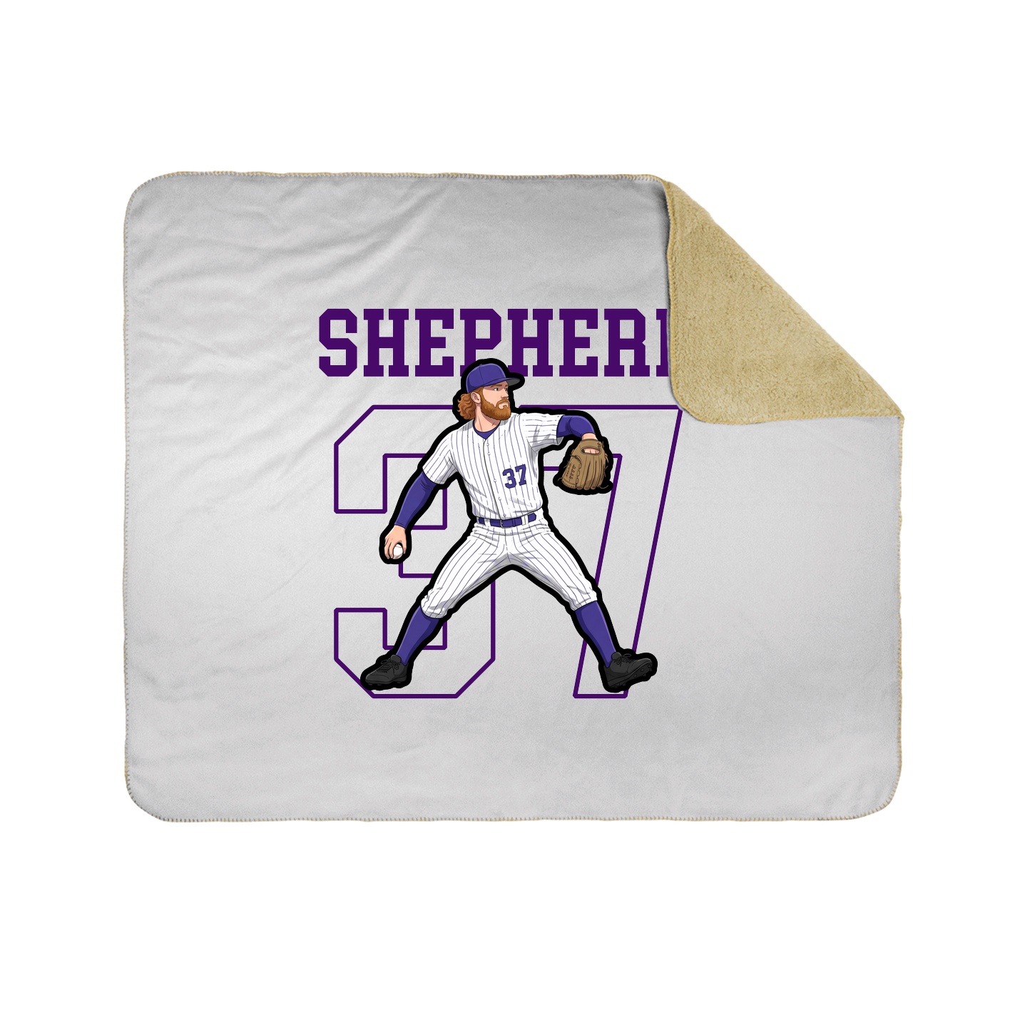 Throw Blanket — Shirsey in White