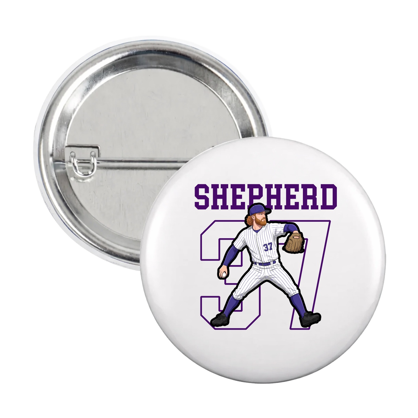 Game Day Button — Shirsey in White