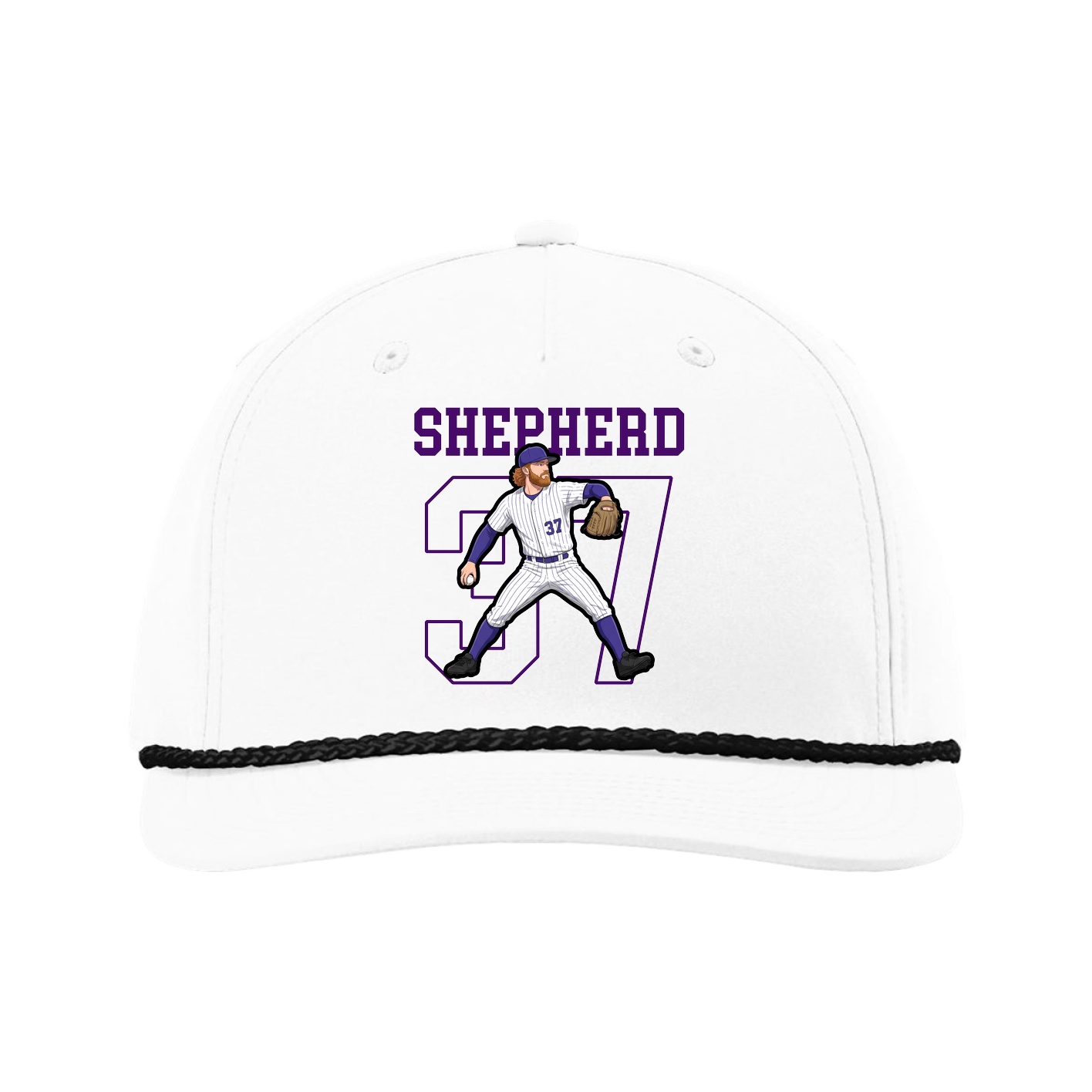 Five-Panel Classic Rope Cap — Shirsey in White