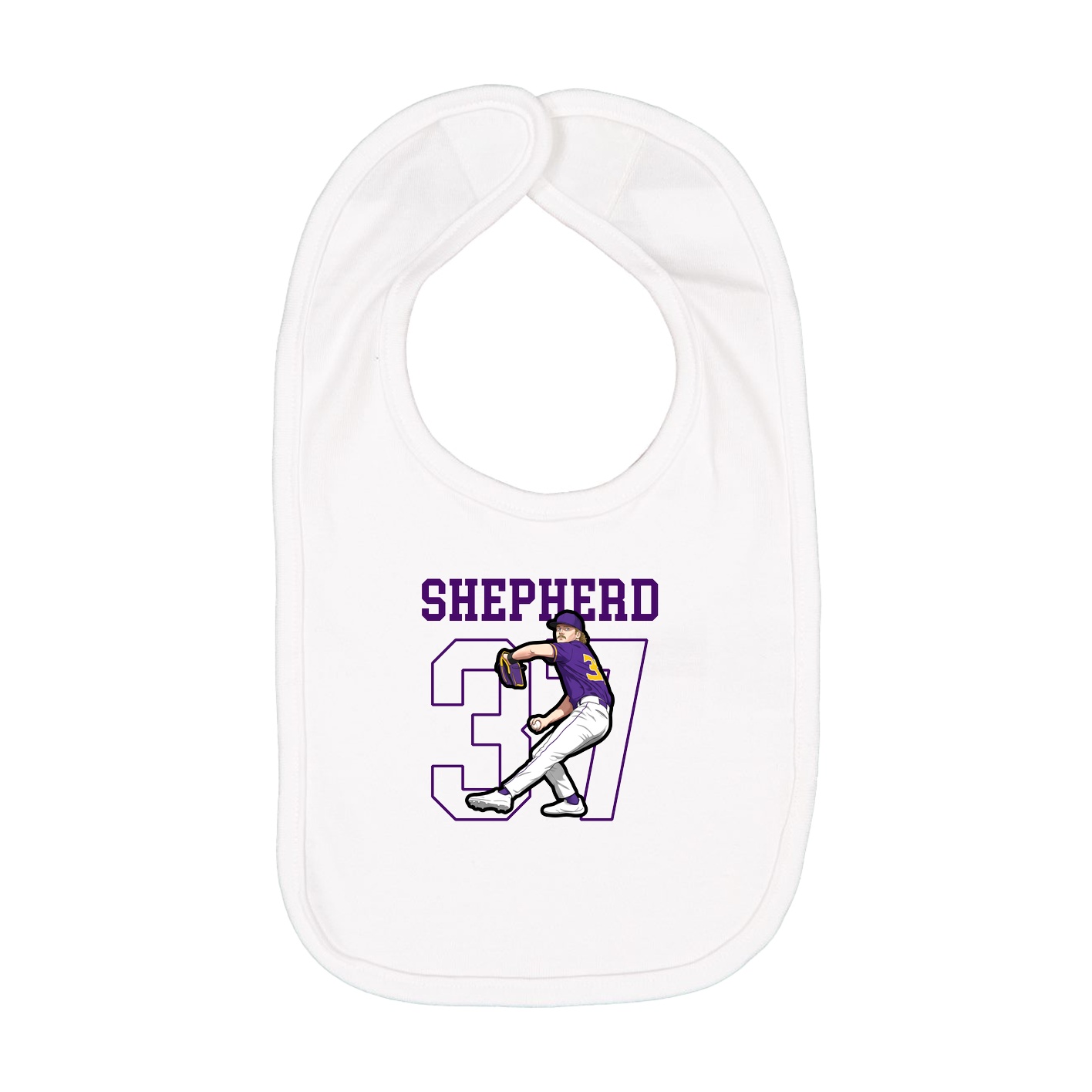 Infant Bib — Shirsey in White