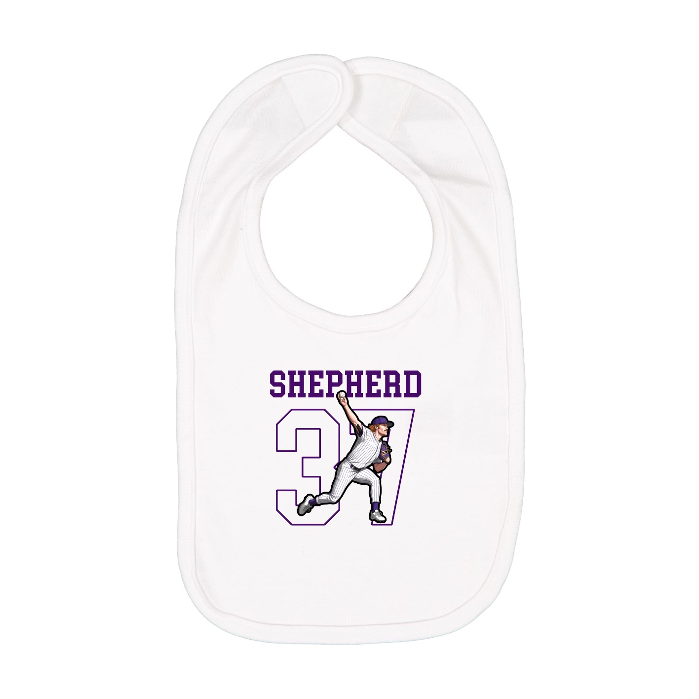 Infant Bib — Shirsey in White