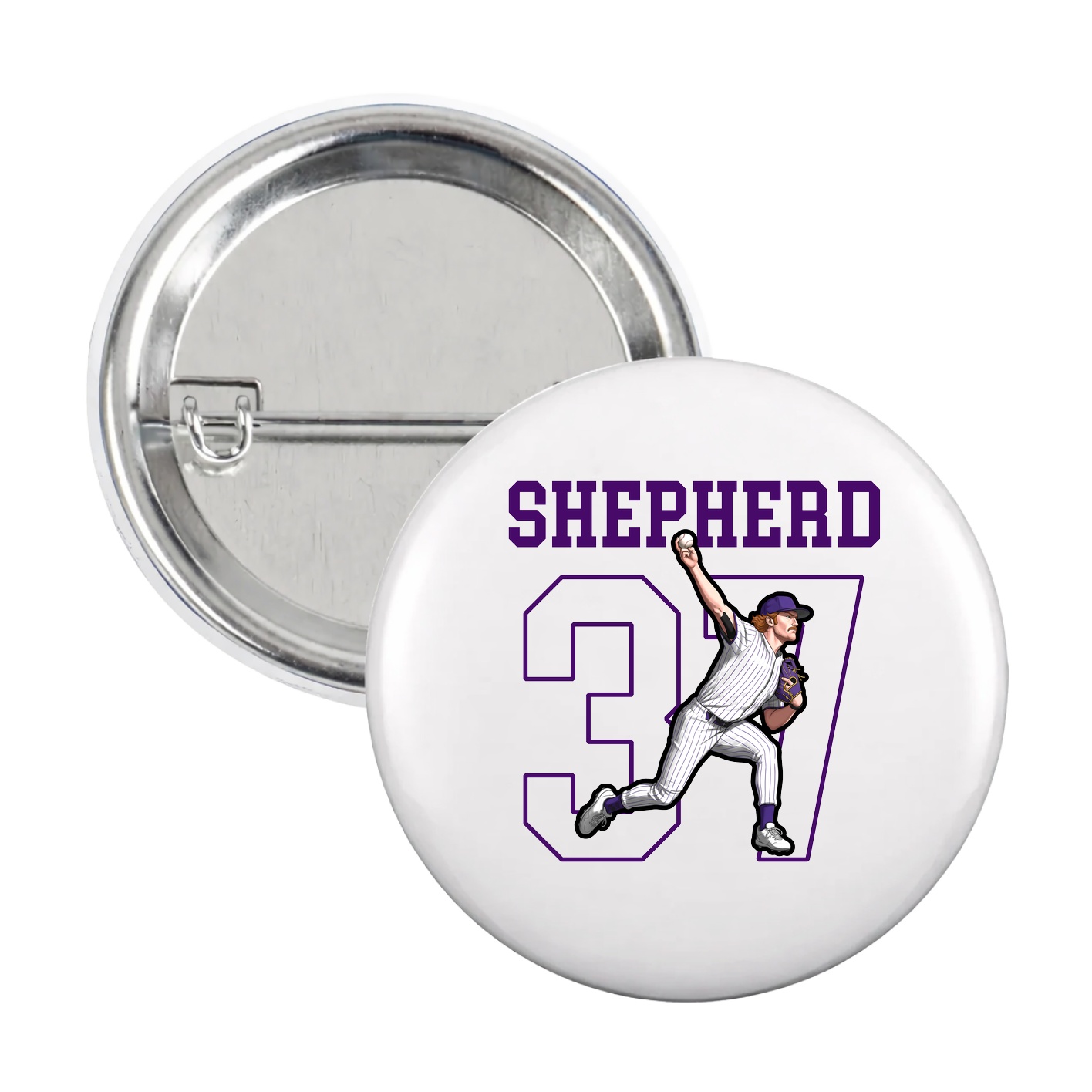 Game Day Button — Shirsey in White