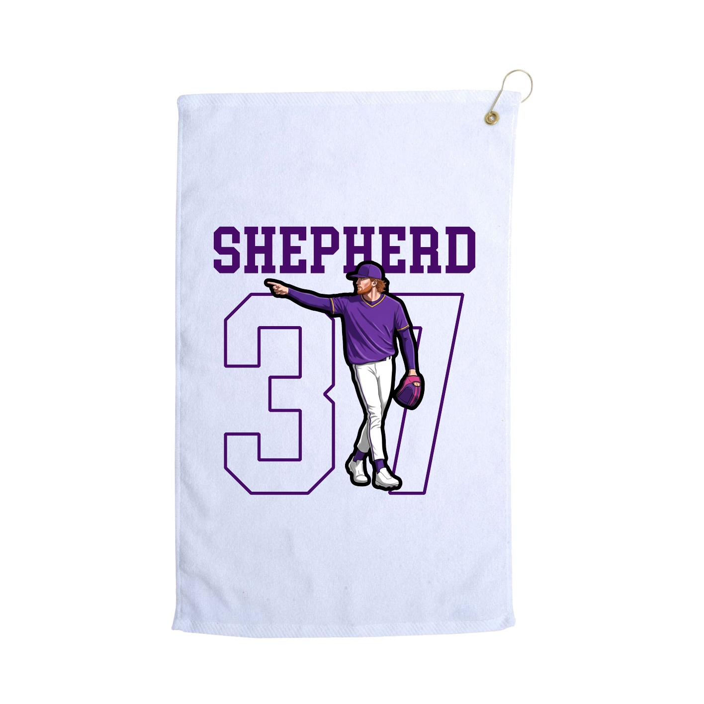 Golf Towel — Shirsey in White