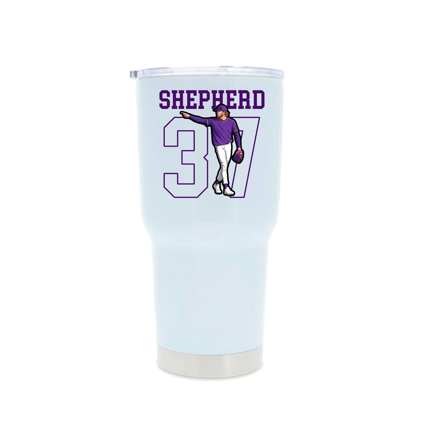 30oz Stainless Steel Tumbler — Shirsey in White