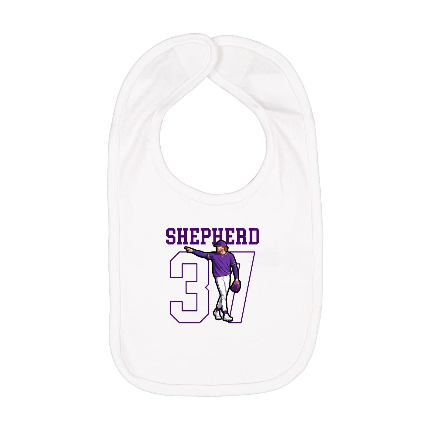 Infant Bib — Shirsey in White