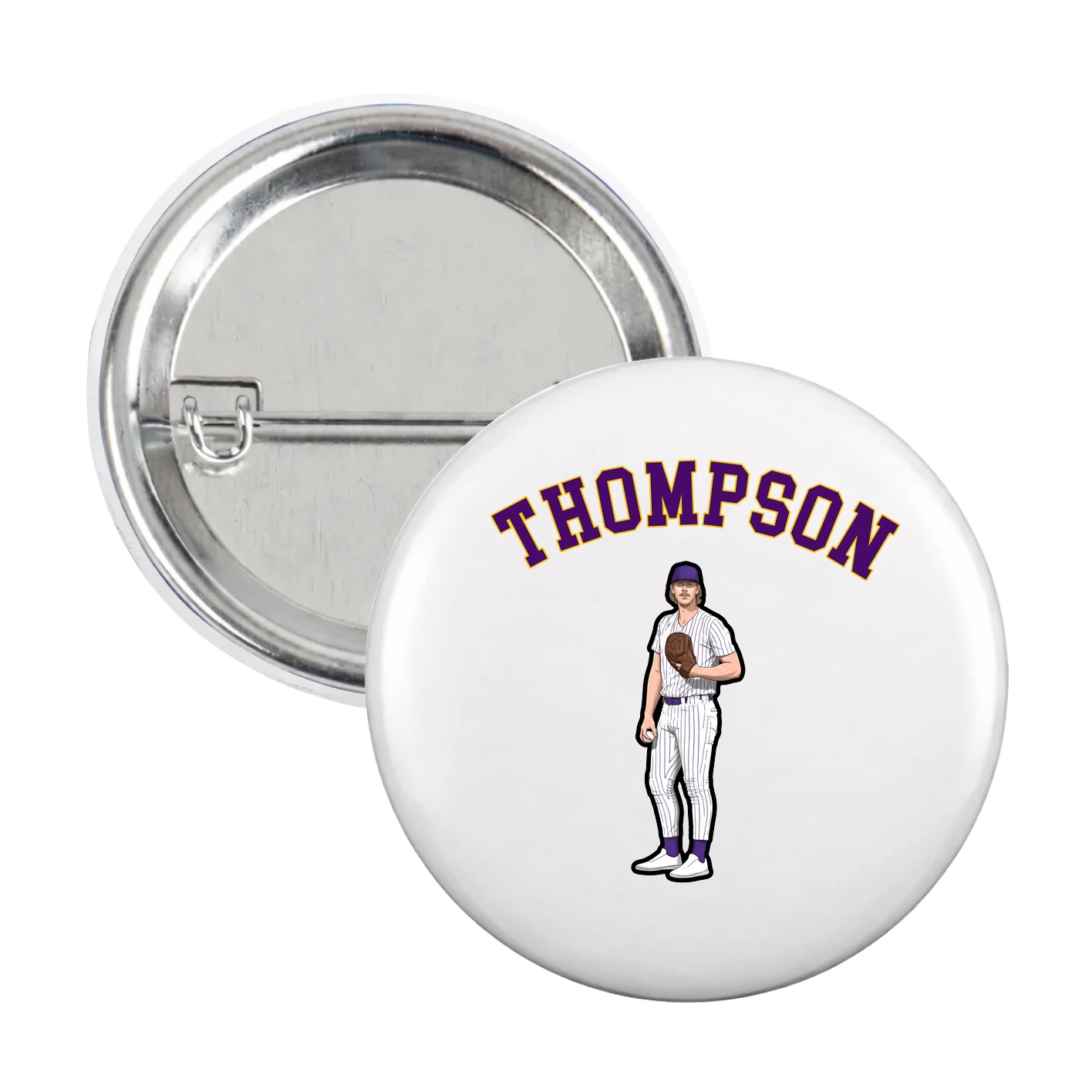 Game Day Button — Shirsey Arch in White