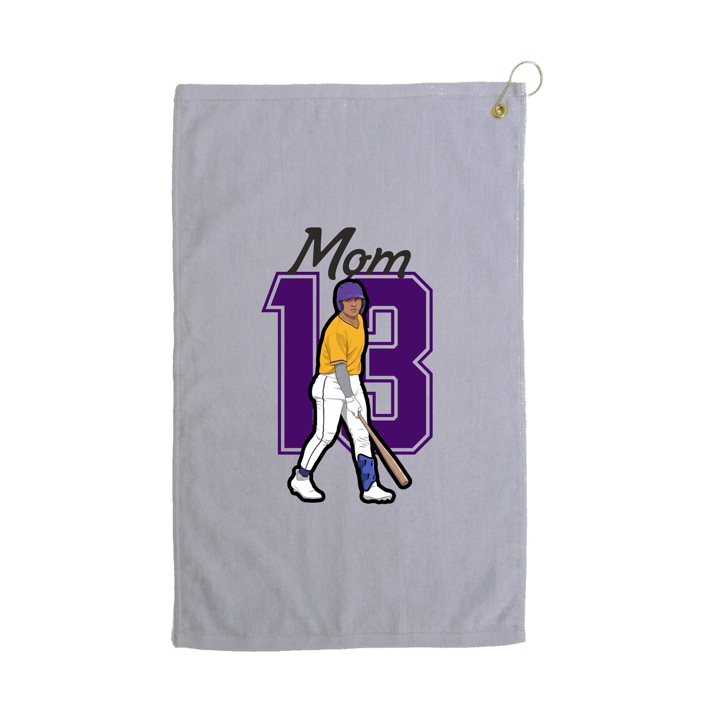 Golf Towel — Mothers Day Shirsey in Grey