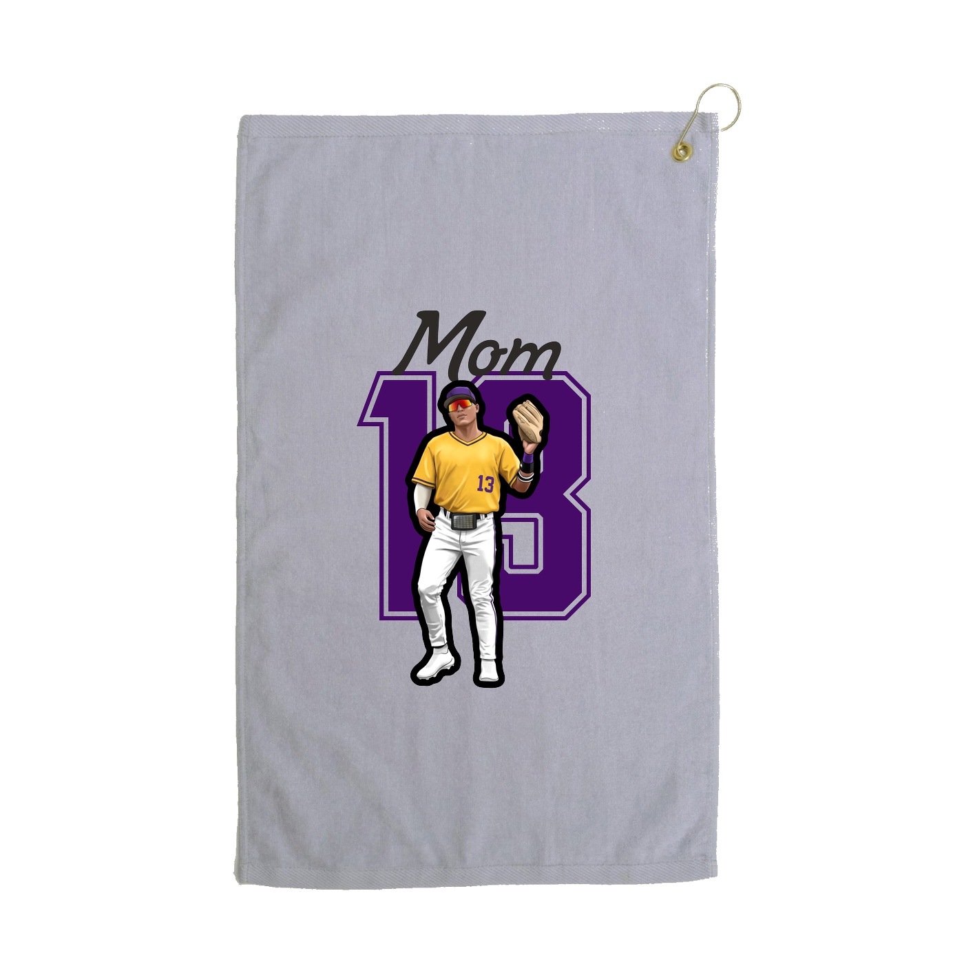 Golf Towel — Mothers Day Shirsey in Grey