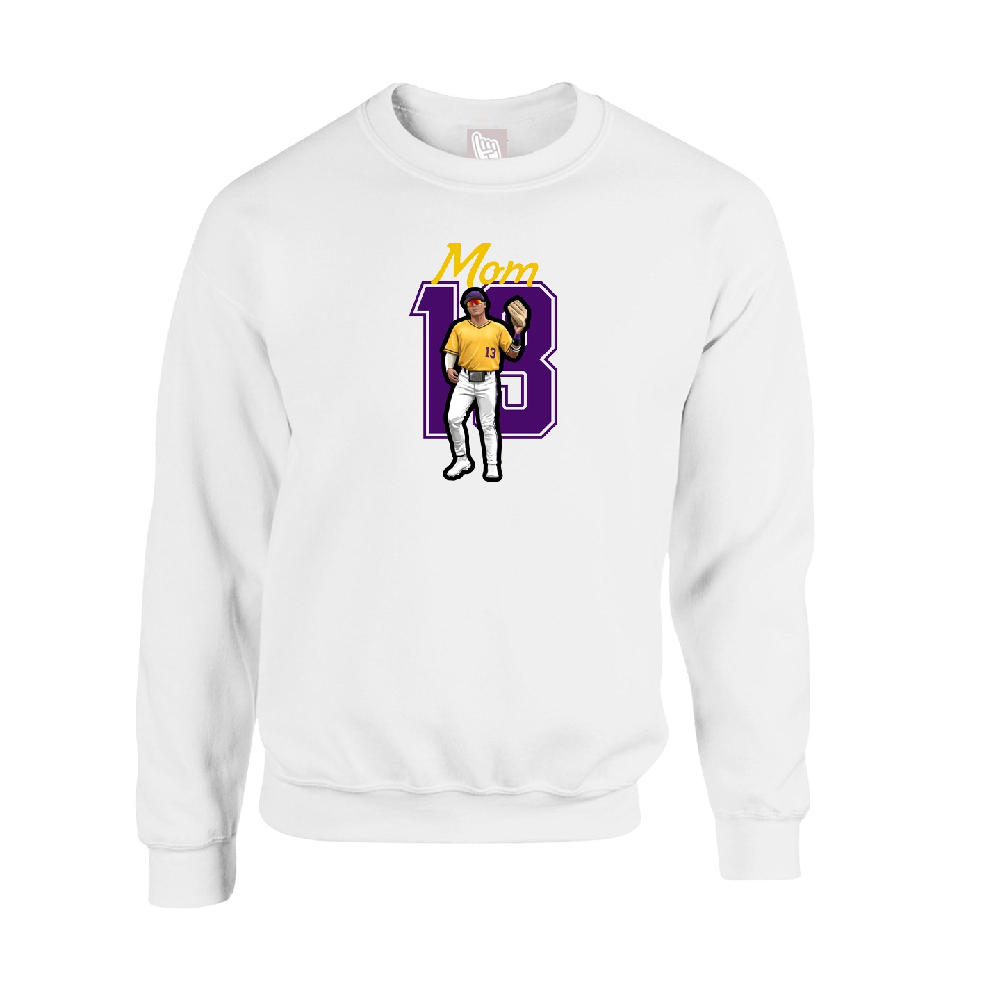 Fleece Crew — Mothers Day Shirsey in White