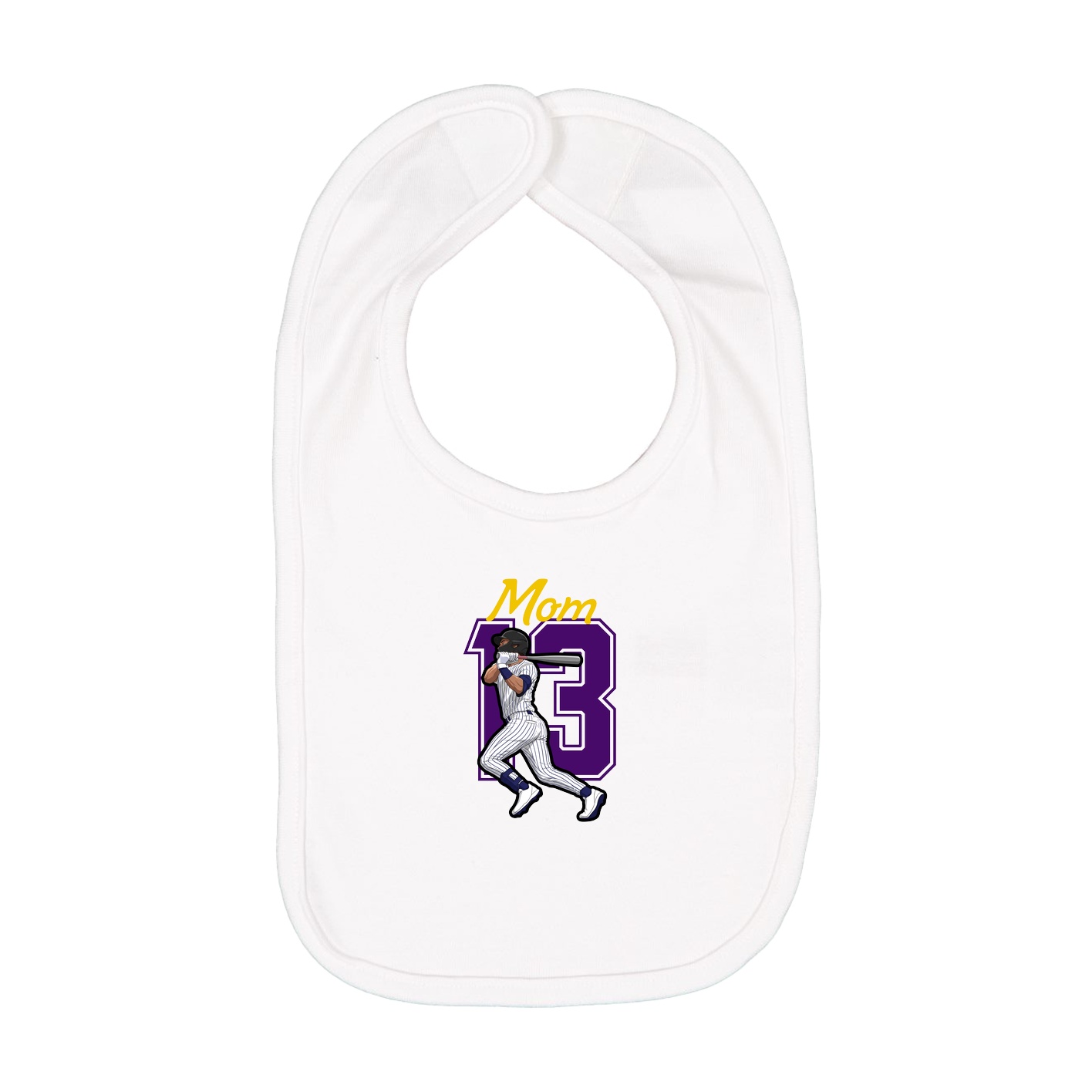 Infant Bib — Mothers Day Shirsey in White