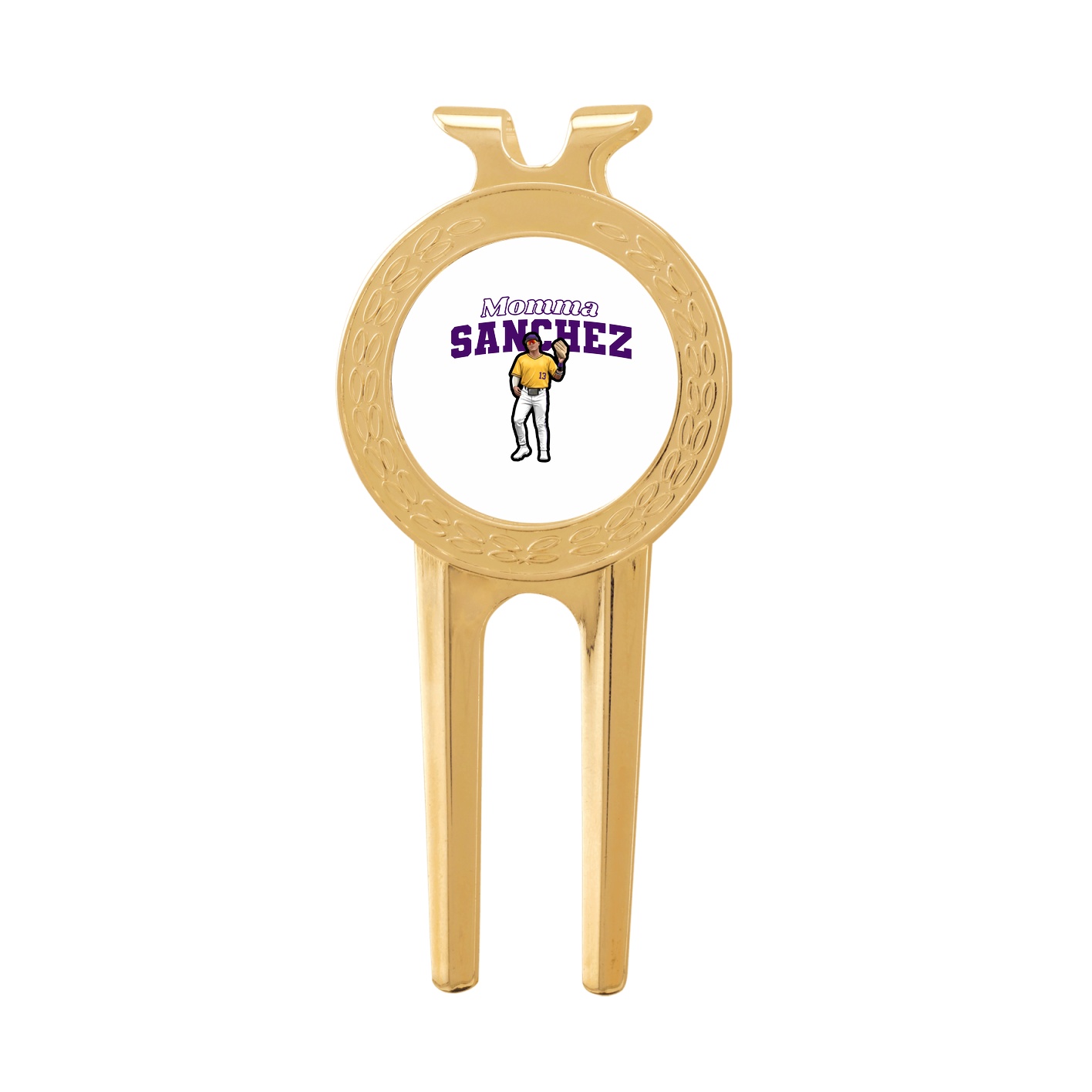 Divot Tool with Ball Marker — Mothers Day Block in Classic