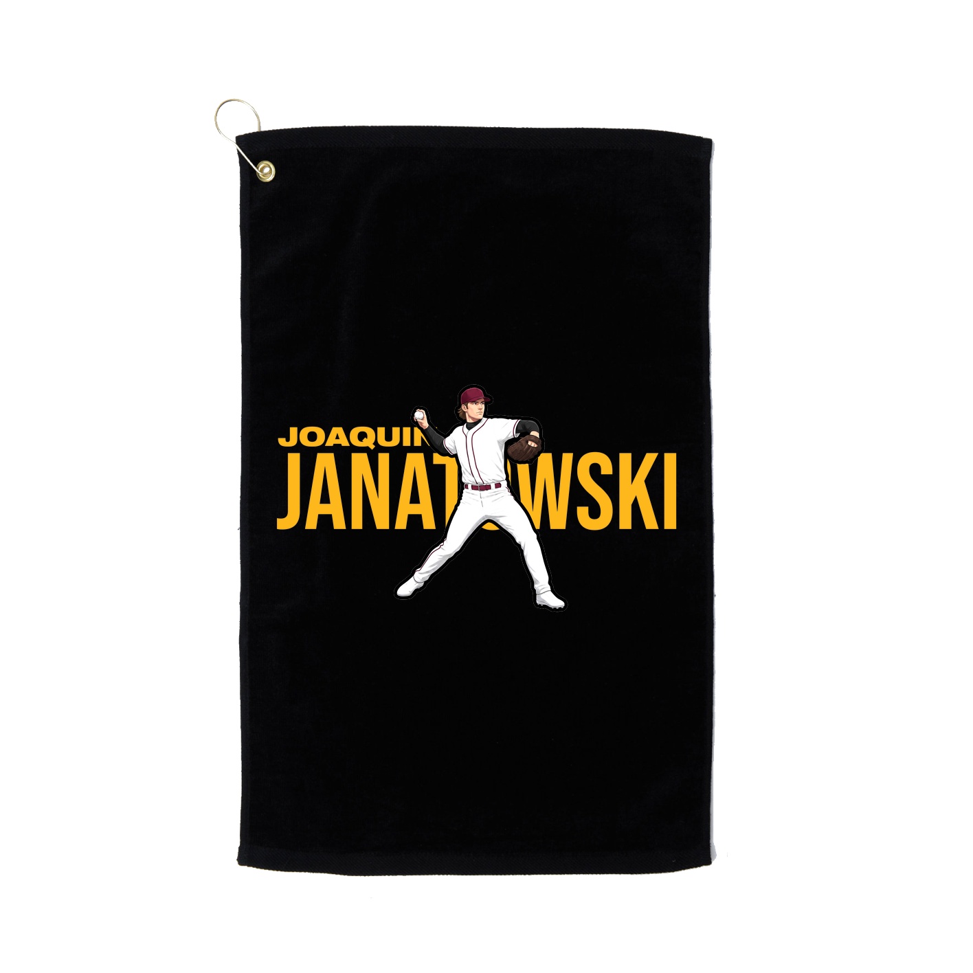 Golf Towel — Player Name in Black
