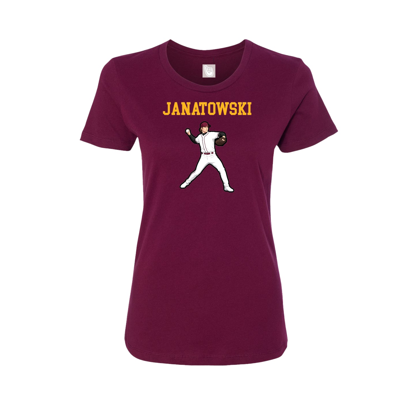 Fitted Women's Tee — Shirsey in Maroon