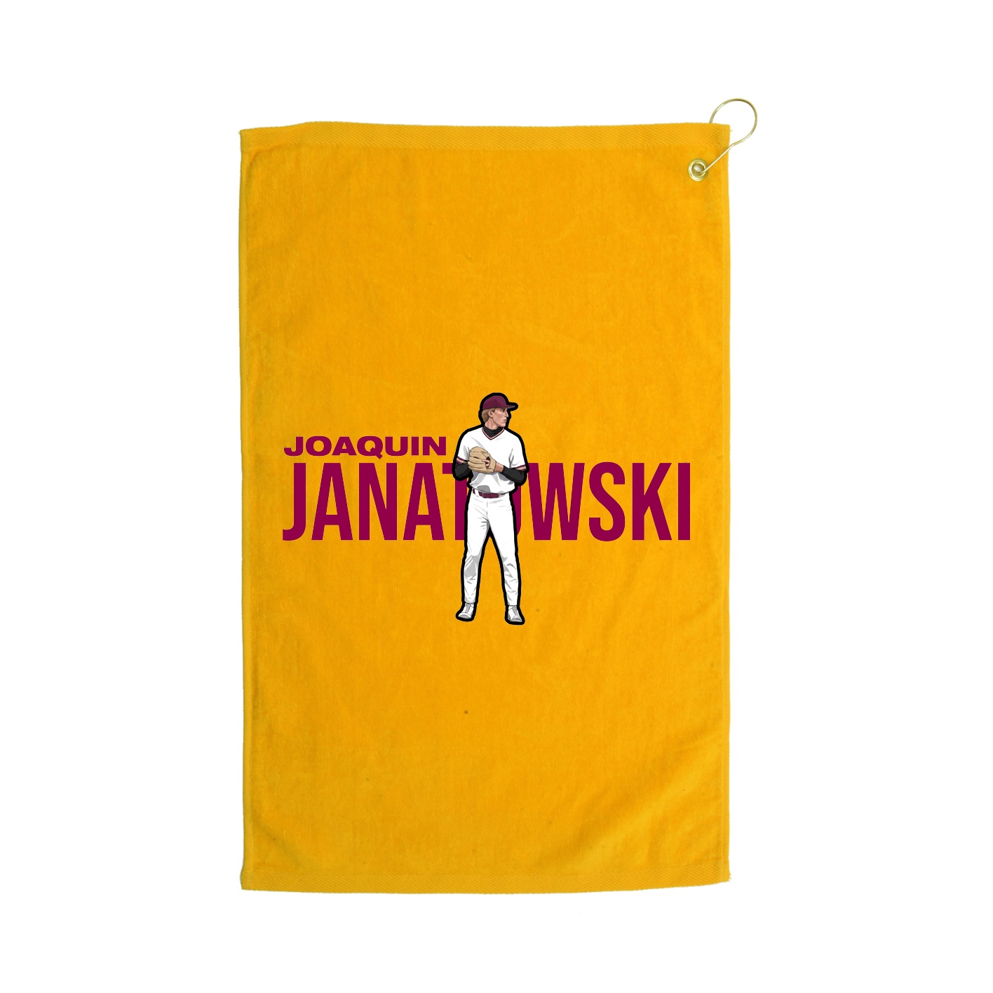 Golf Towel — Player Name in Gold