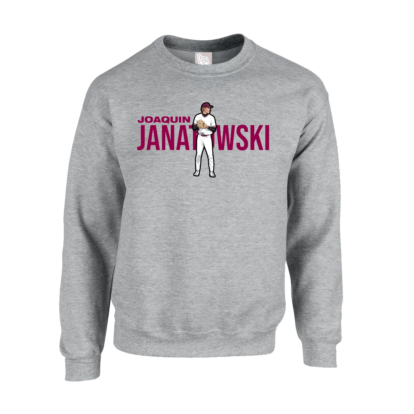 Fleece Crew — Player Name in Grey