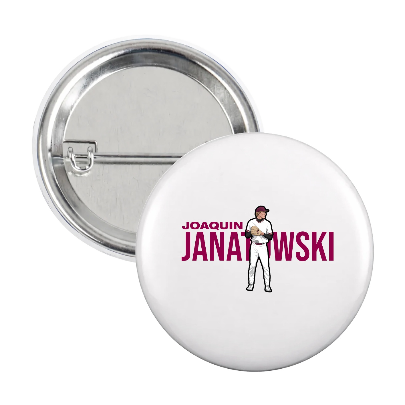 Game Day Button — Player Name in White