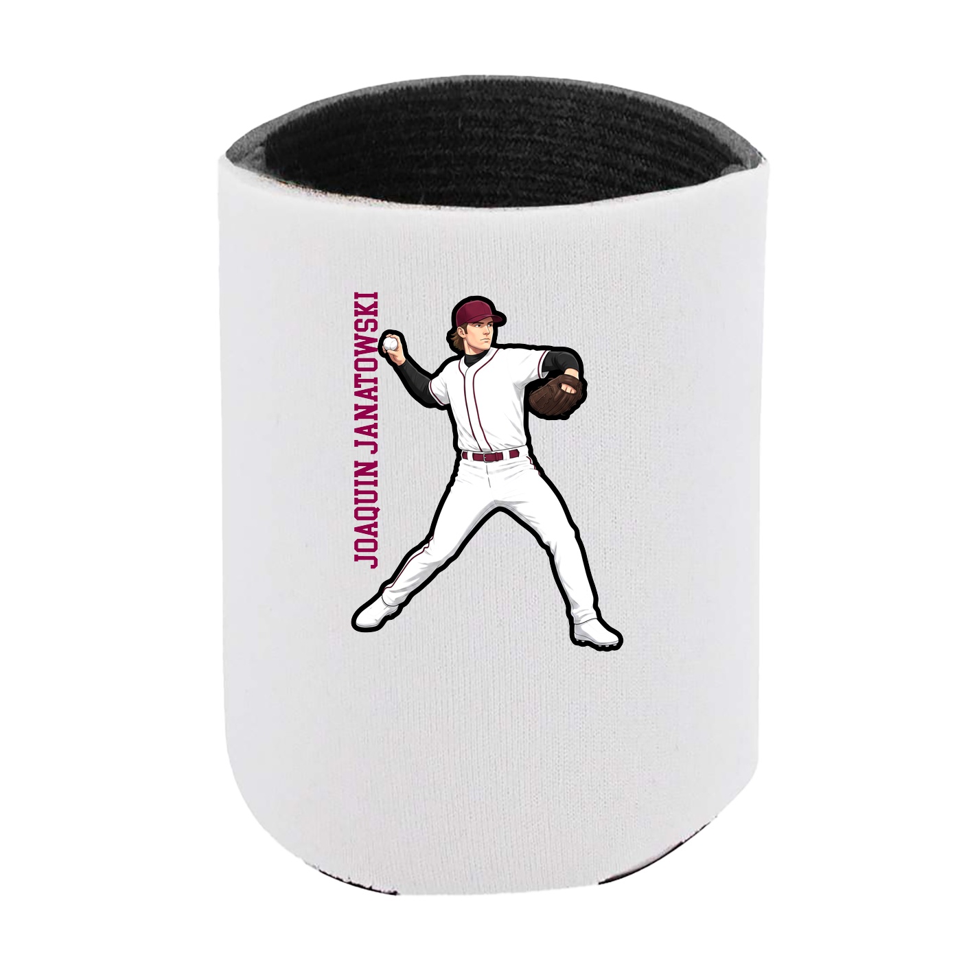 Can Holder — Name Vertical in White