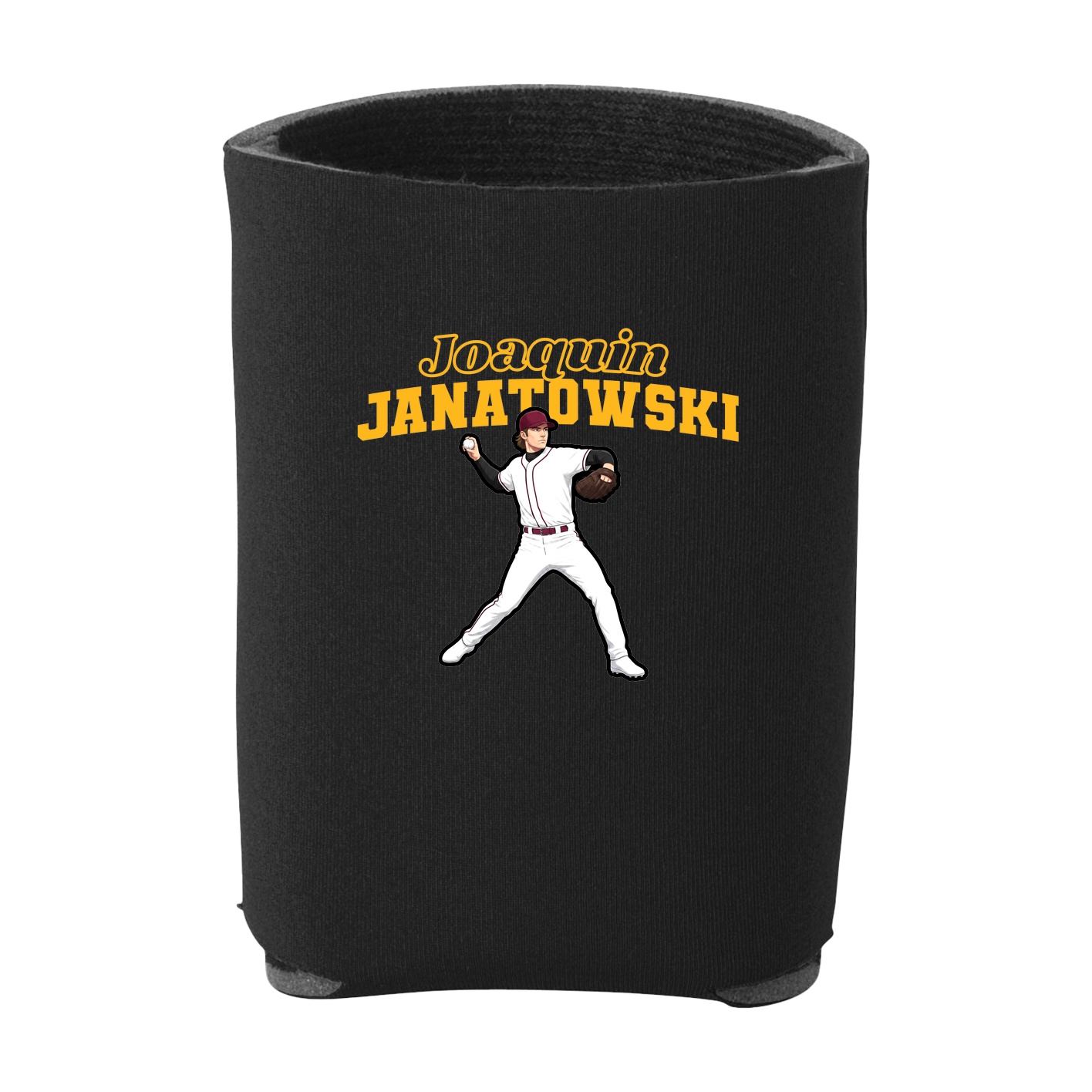 Can Holder — Name Arch in Black