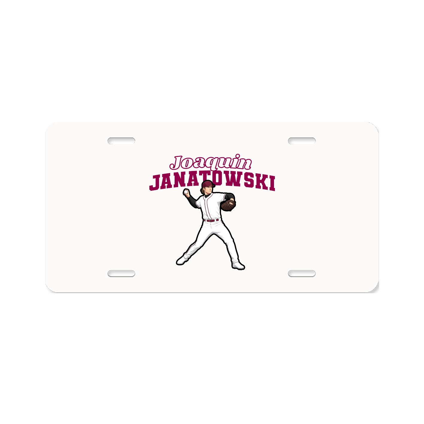 License Plate — Name Arch in Classic