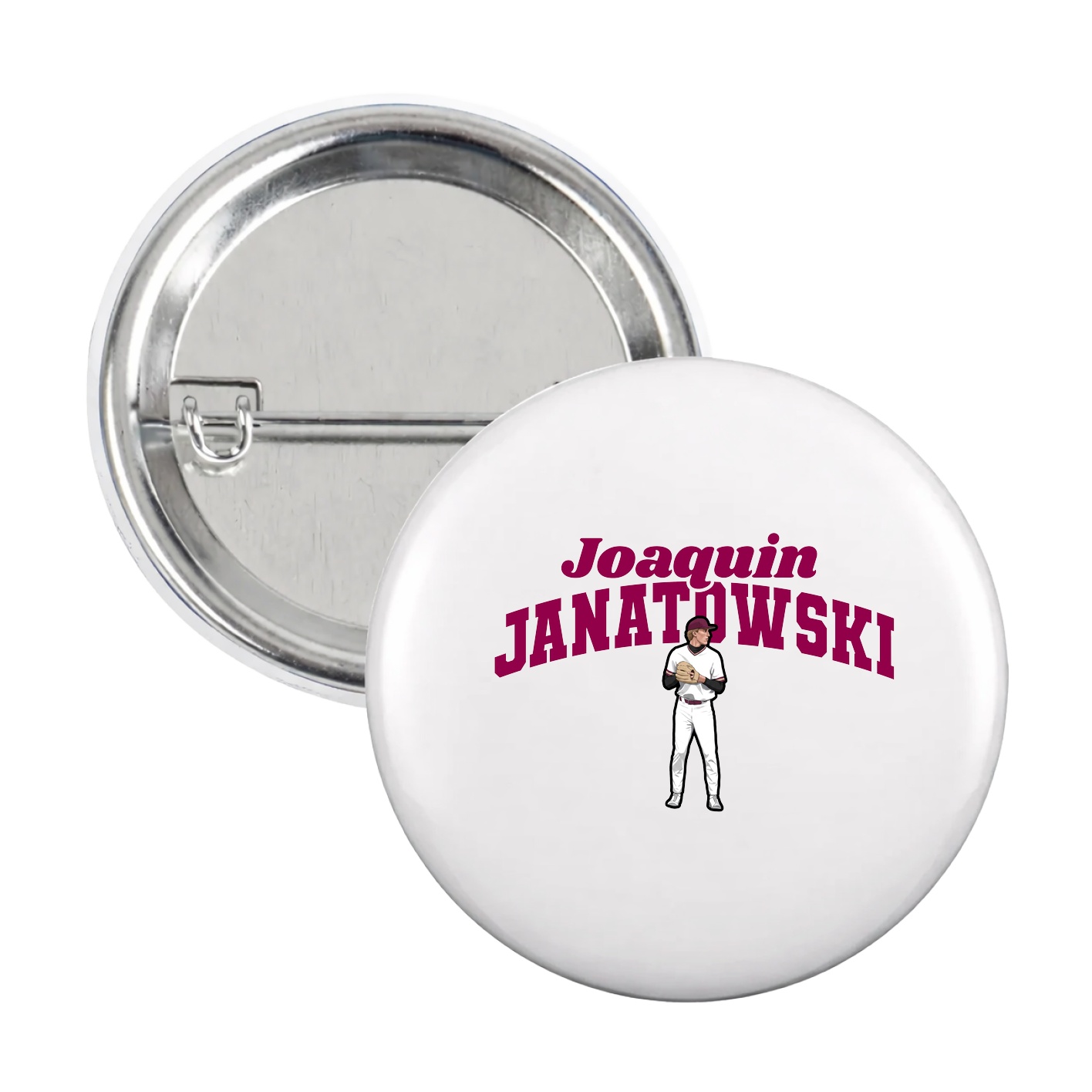 Game Day Button — Signature Arch in White