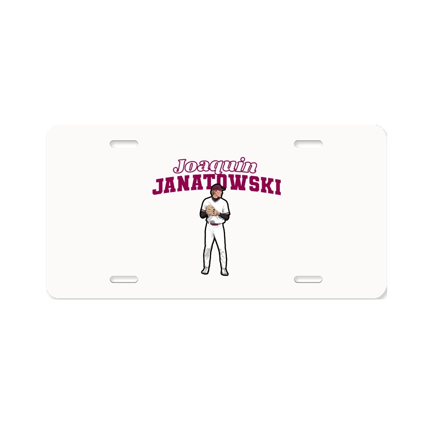 License Plate — Name Arch in Classic