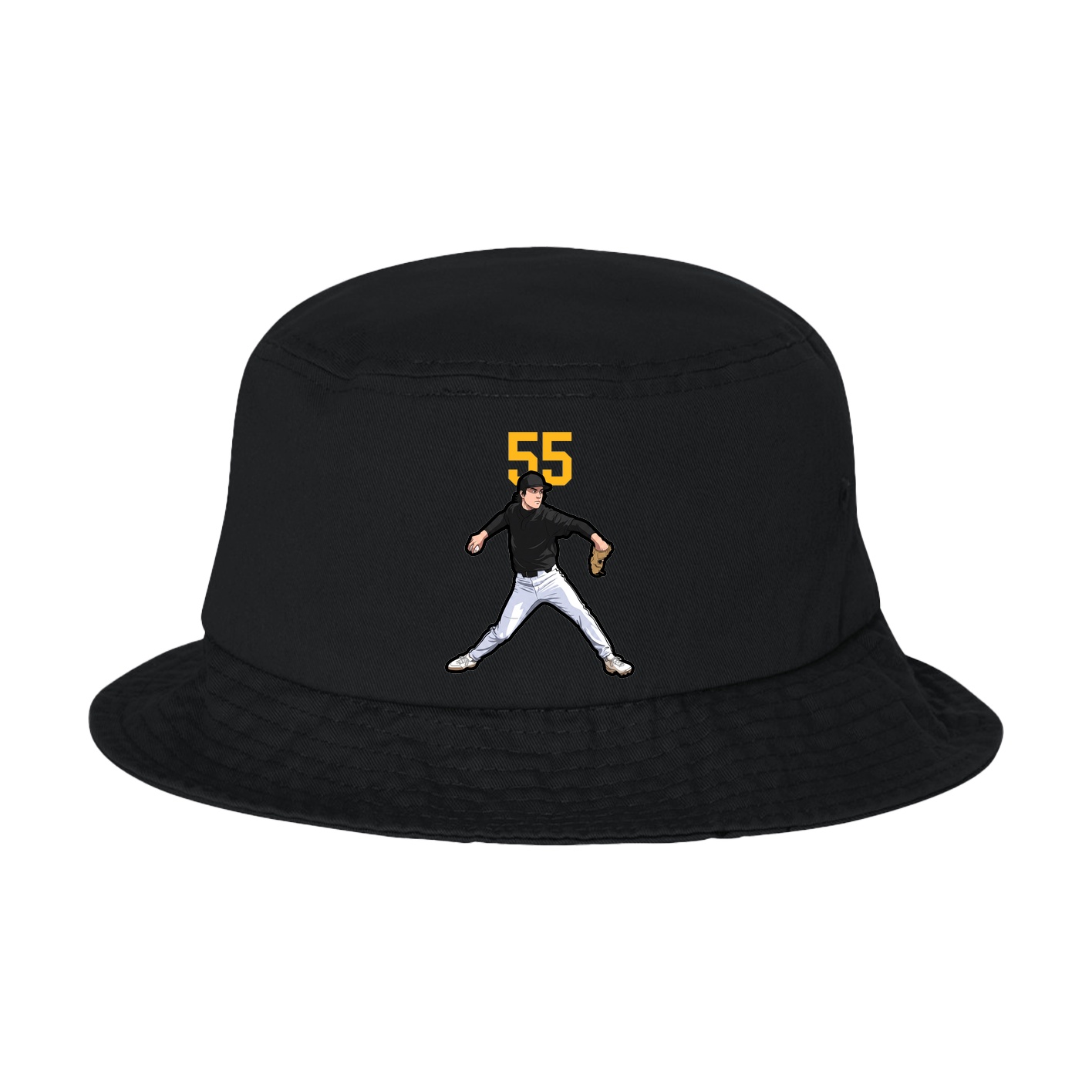 Bucket Cap — Number Top in Black