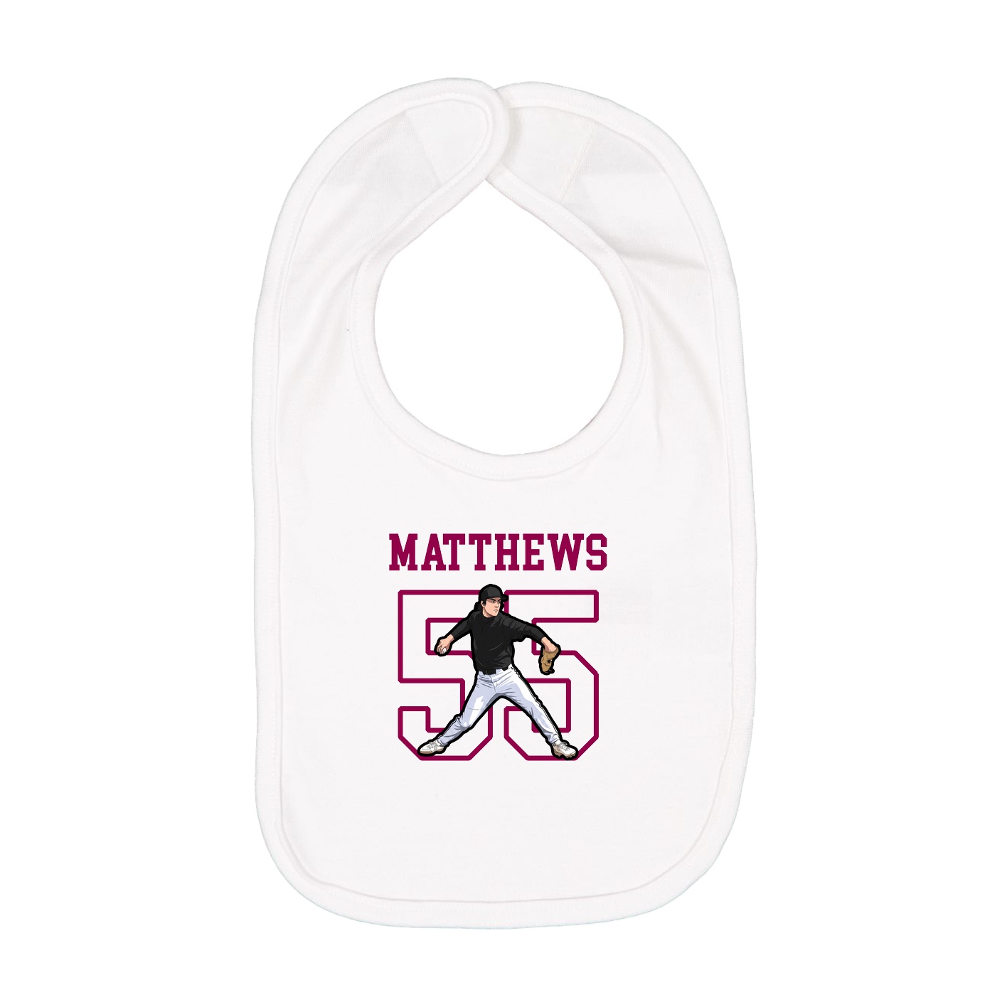 Infant Bib — Shirsey in White