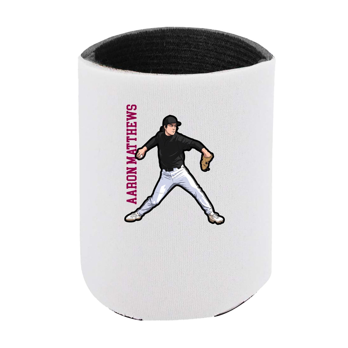 Can Holder — Name Vertical in White