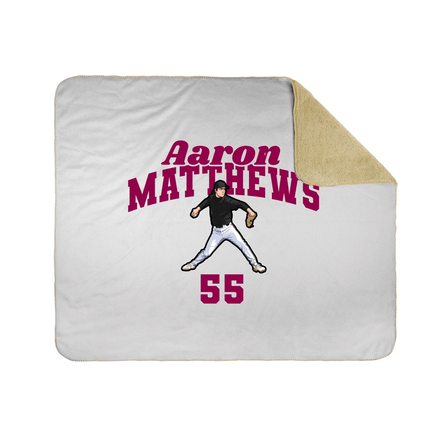 Throw Blanket — Signature Arch in White