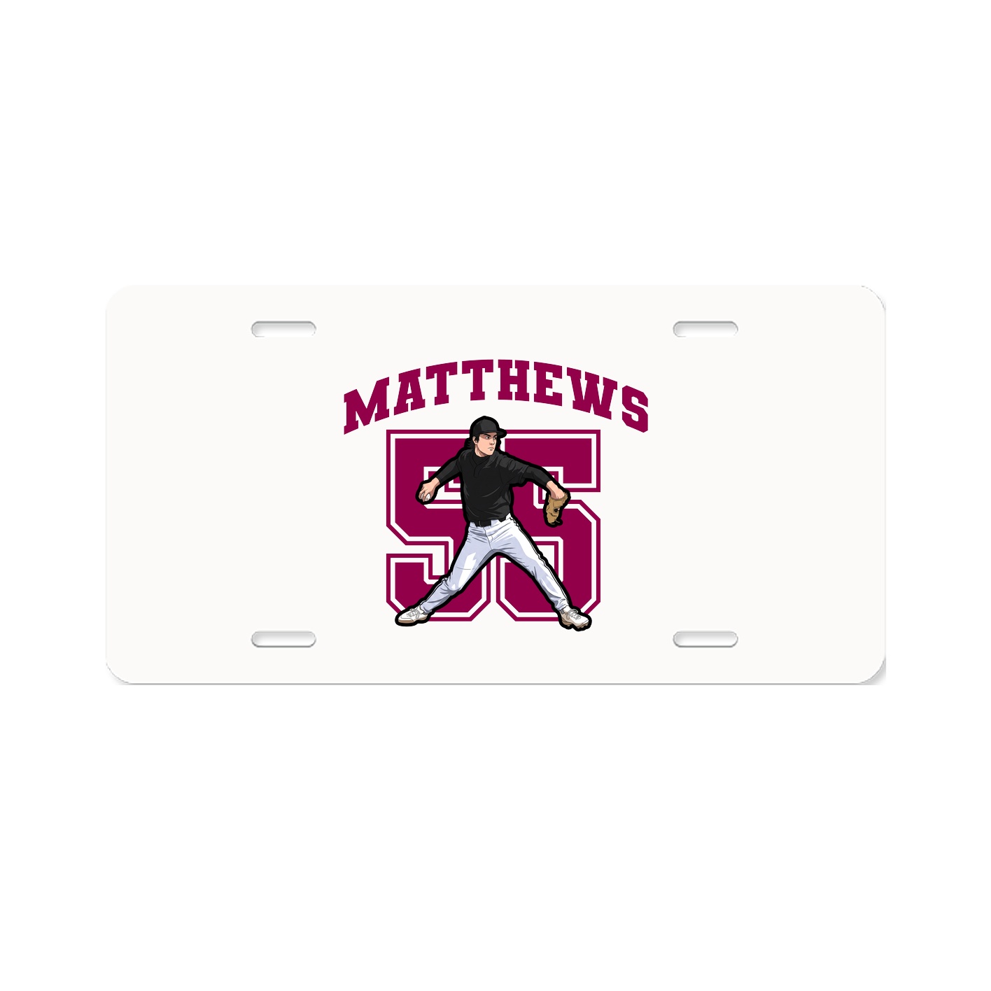 License Plate — Number in Classic