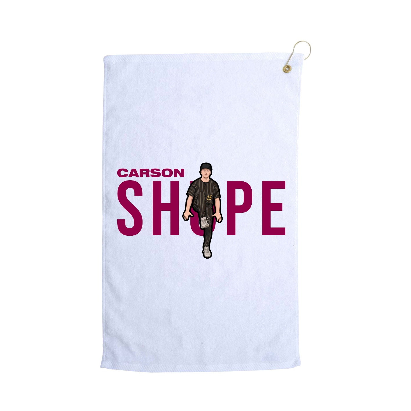 Golf Towel — Player Name in White