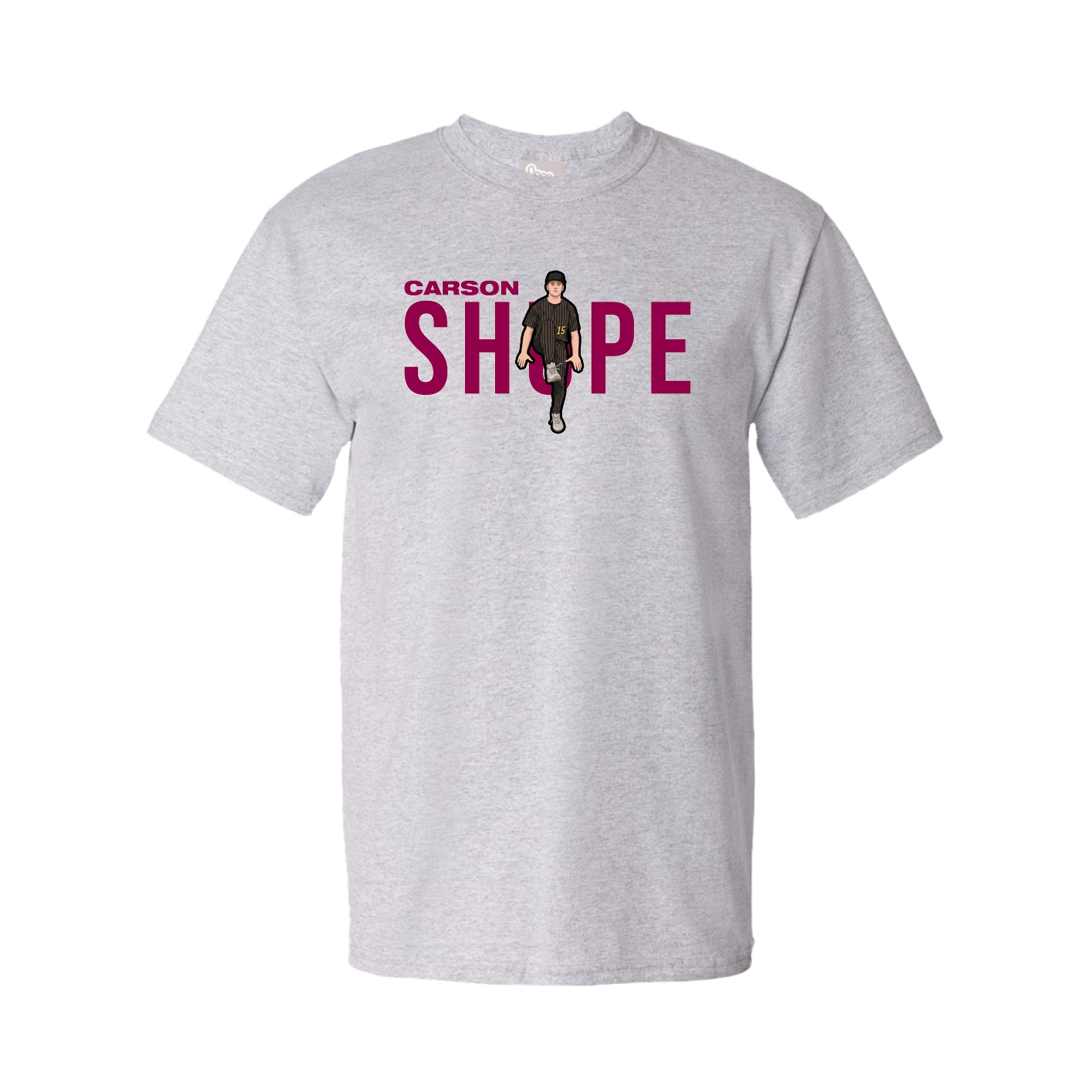 Youth Tee — Player Name in Grey