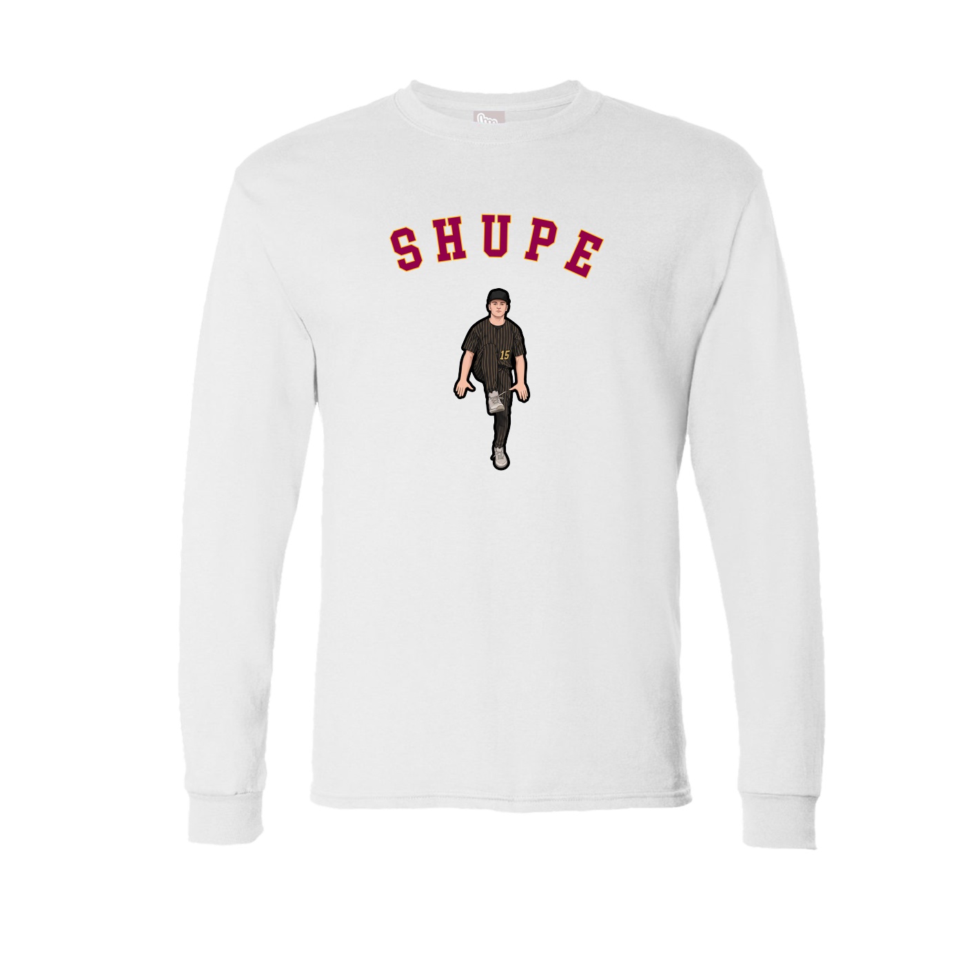 Long Sleeve Tee — Shirsey Arch in White